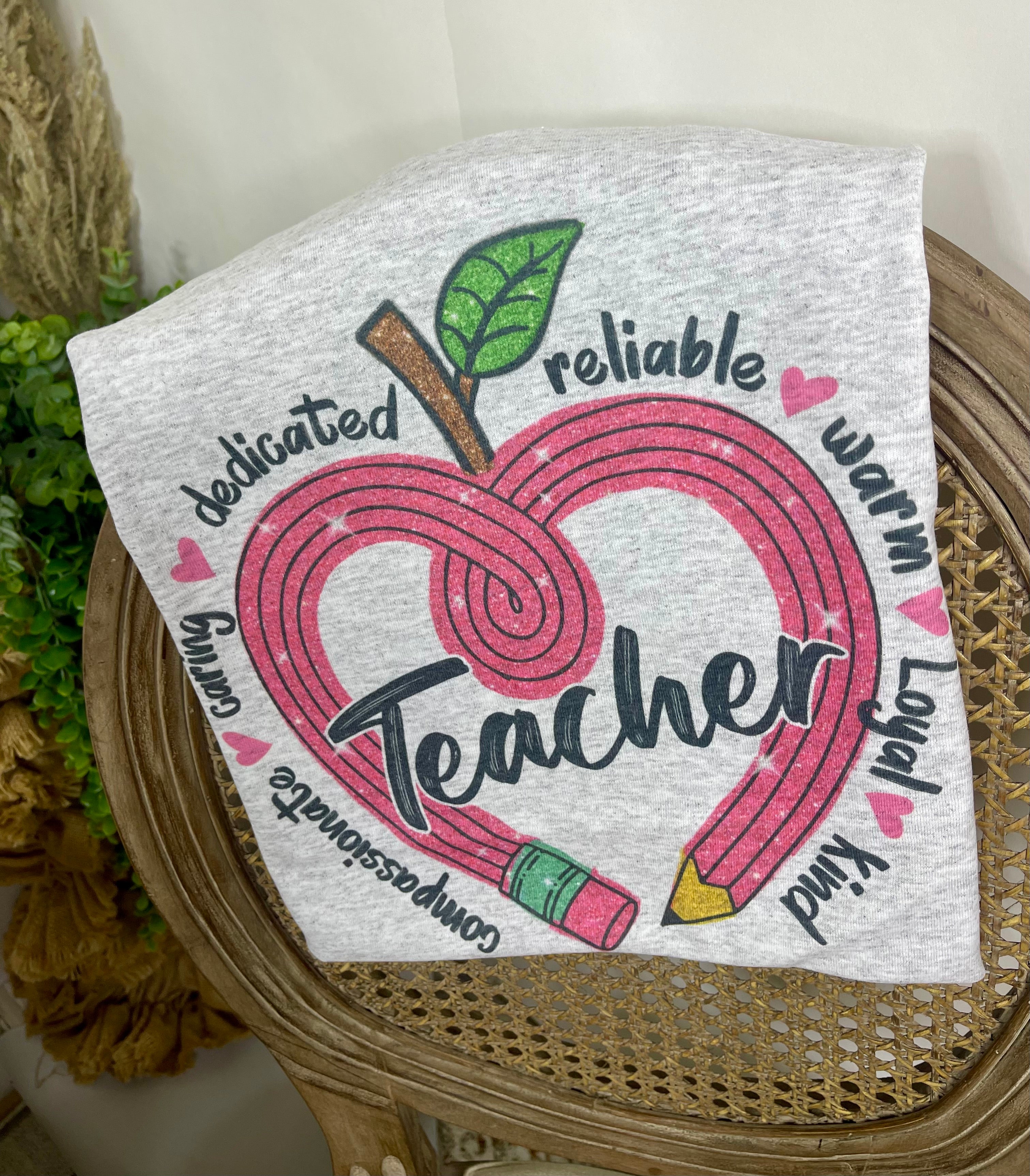 Pencil Apple Teacher (Tee)