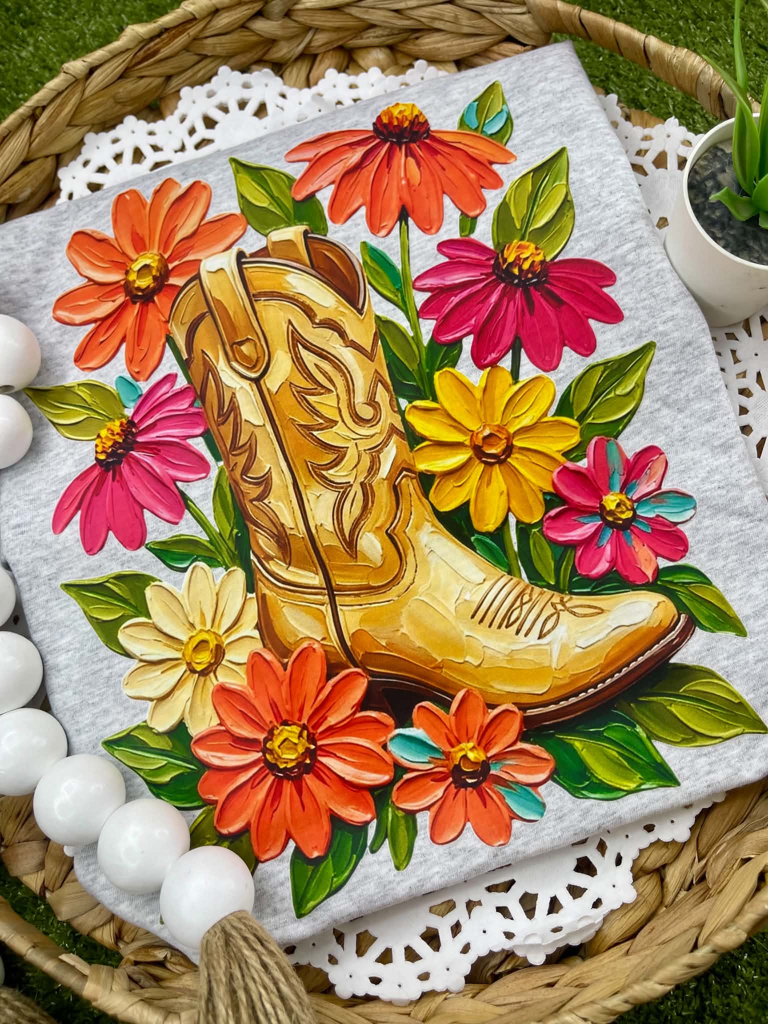 Boot and Daisies