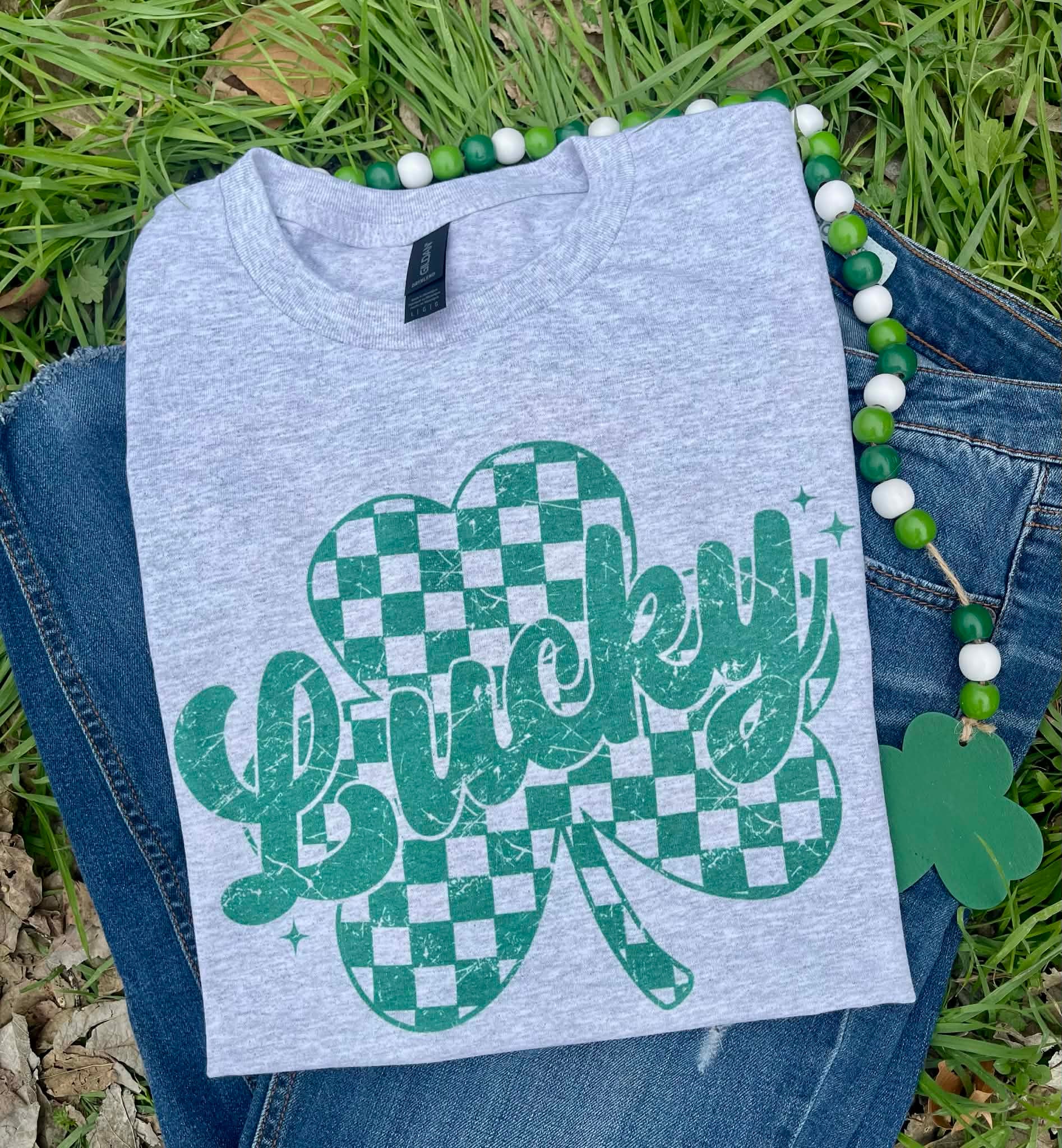 Checkered Lucky (Tee)
