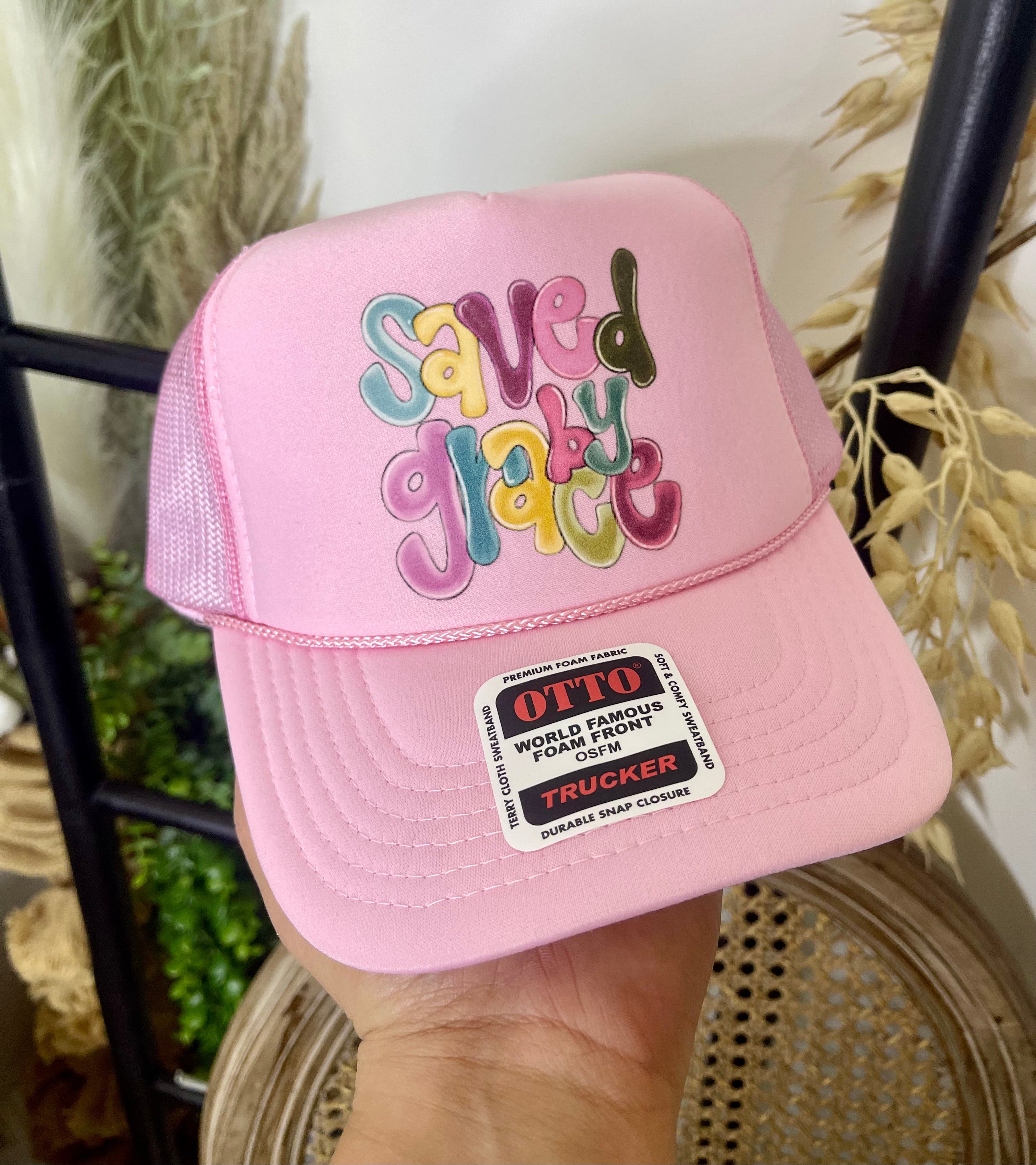 Saved by Grace Trucker Hat