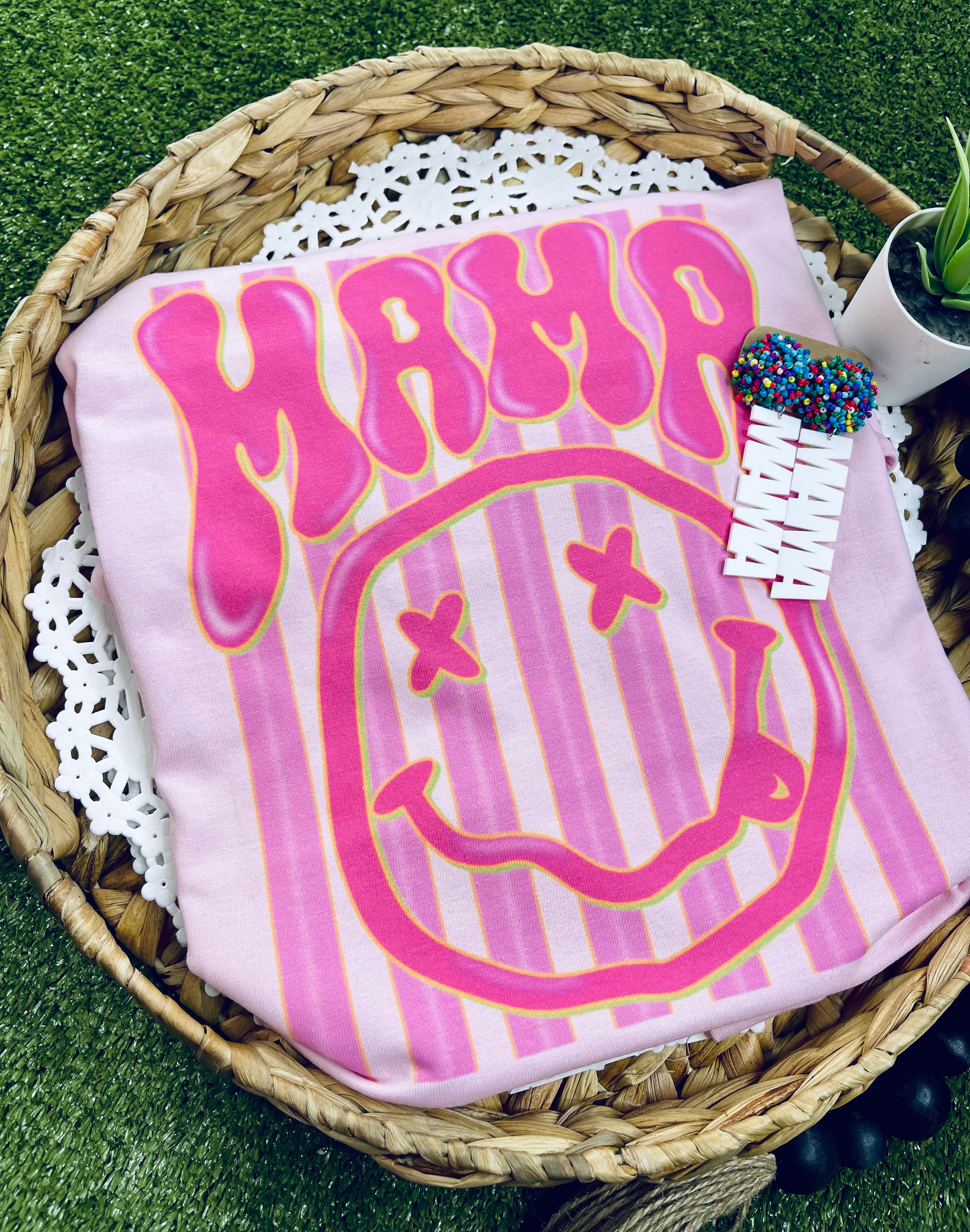 Pink Mama Smiley (Tee)