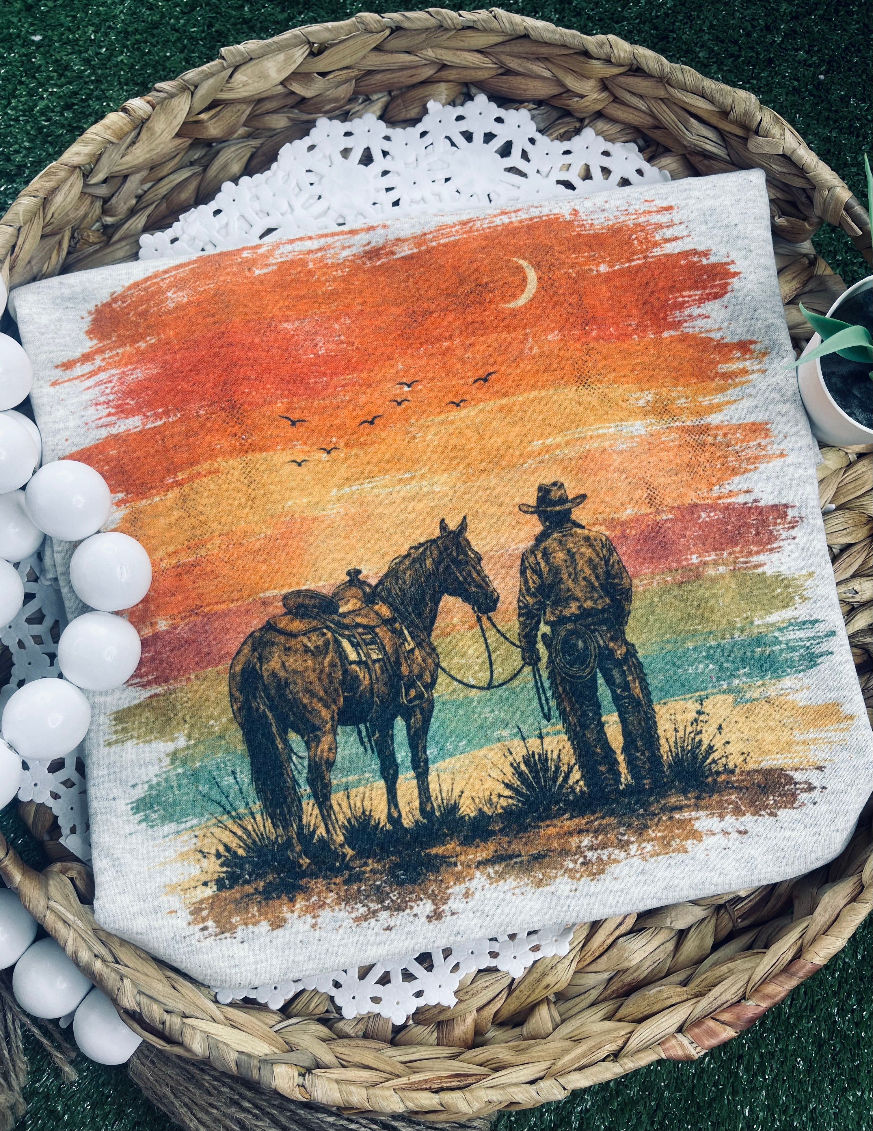 Cowboy Sunset (Tee)