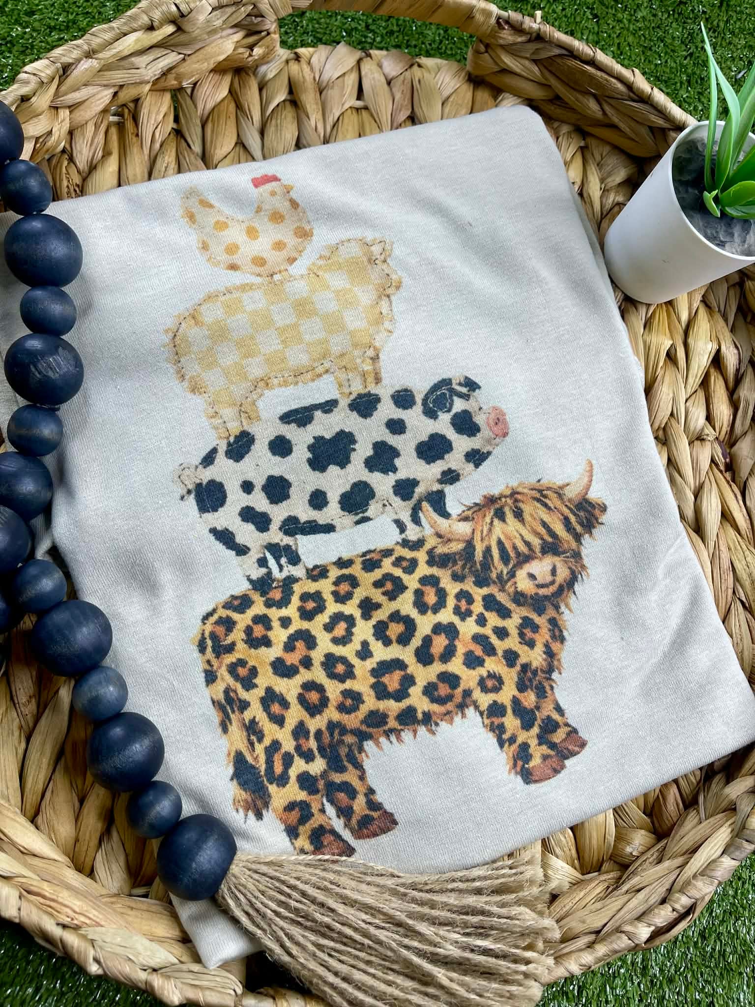 Patterned Farm Friends (Tee)