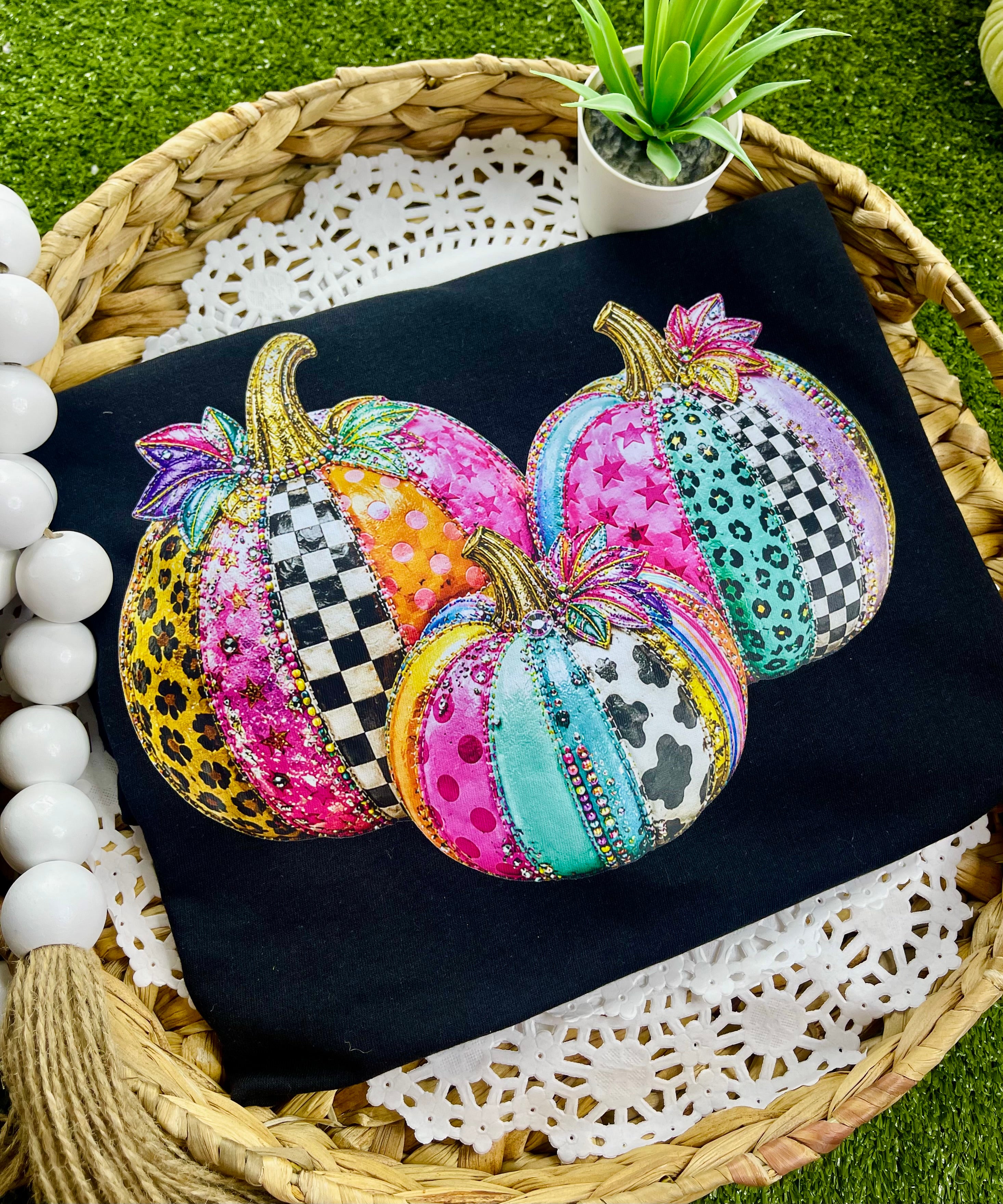 Patchwork Pumpkin Trio (DTF)