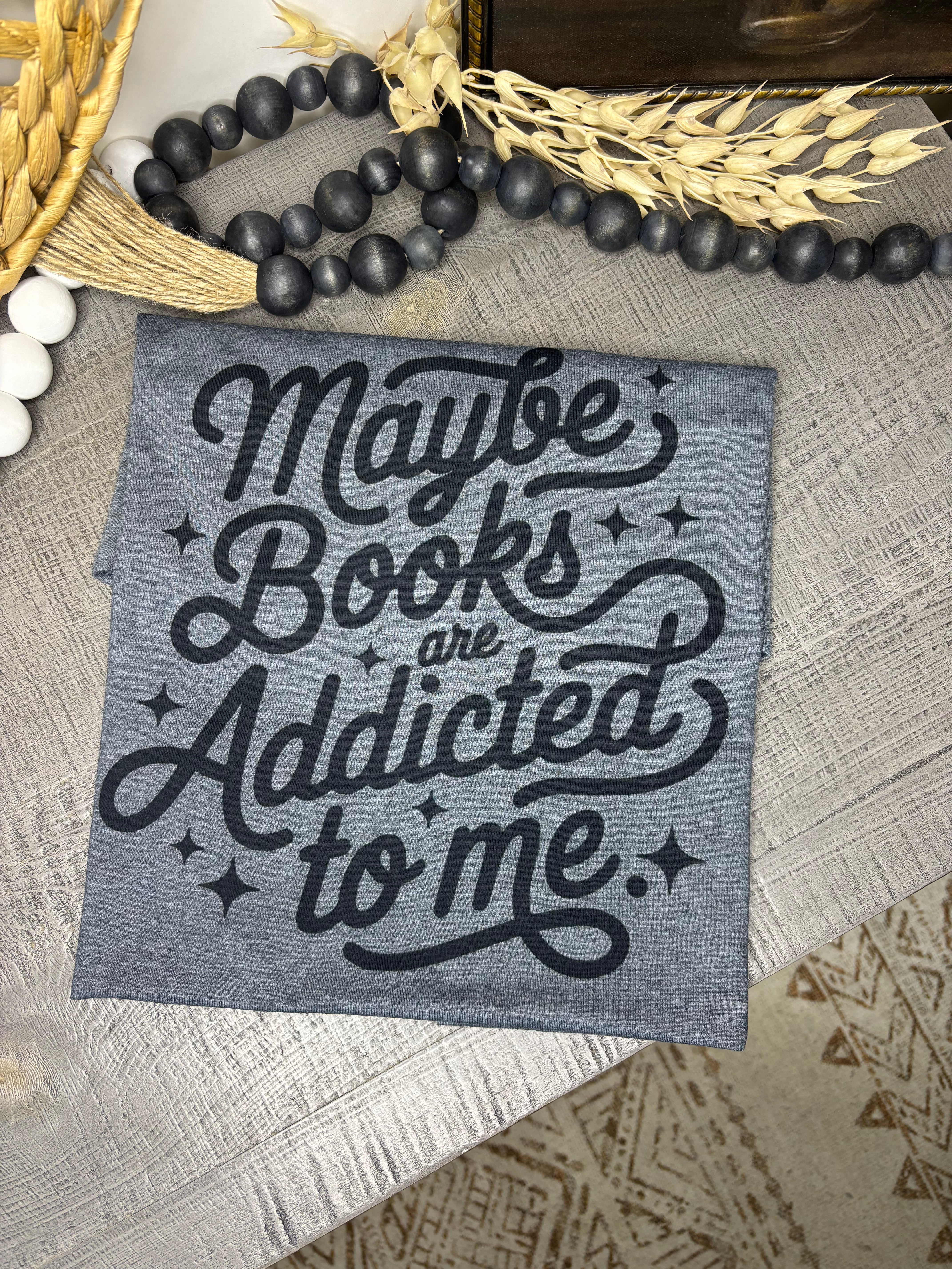 Maybe Books are Addicted to Me (Softstyle Tee)