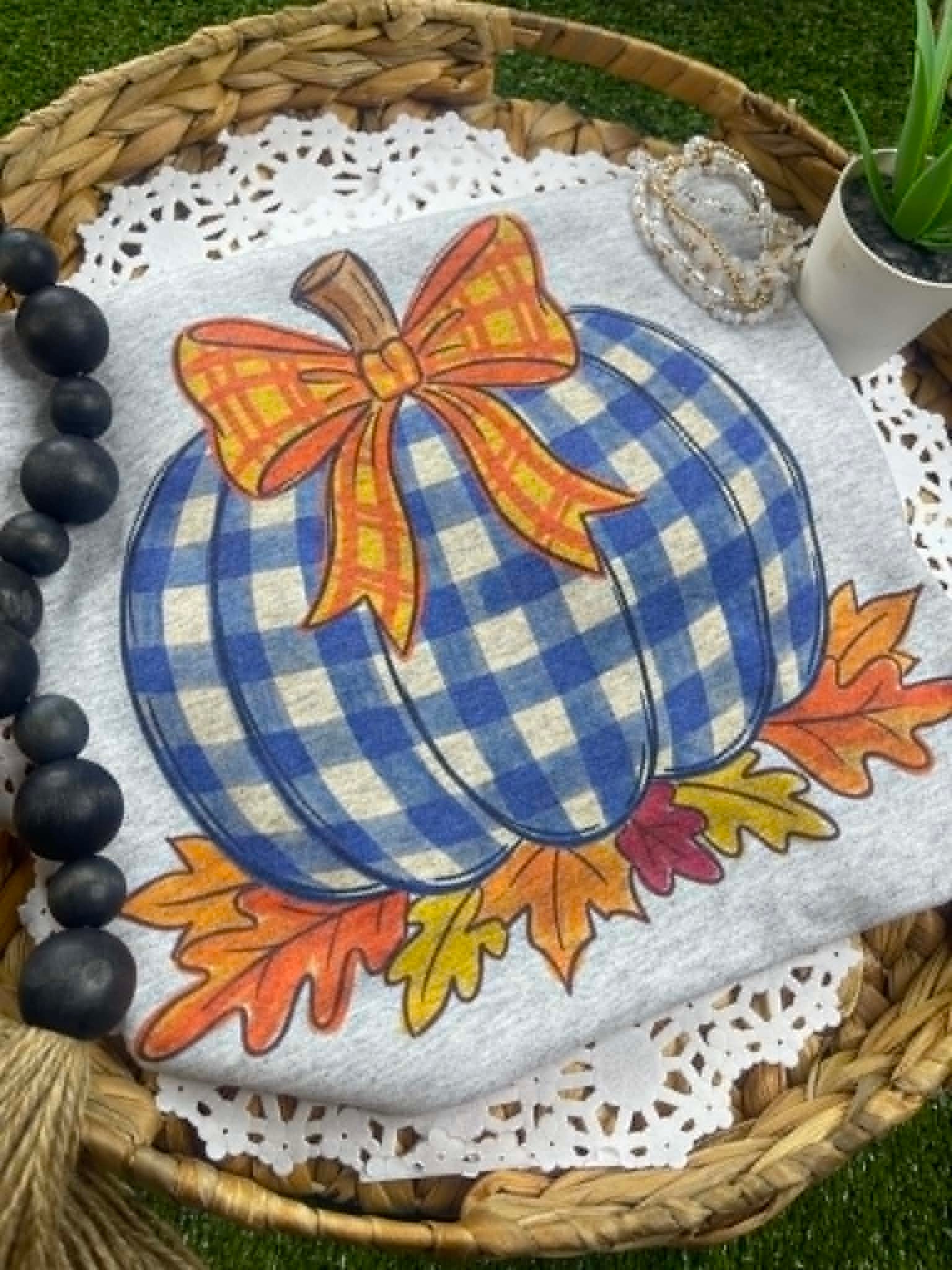 Blue Buffalo Plaid Pumpkin (Tee)