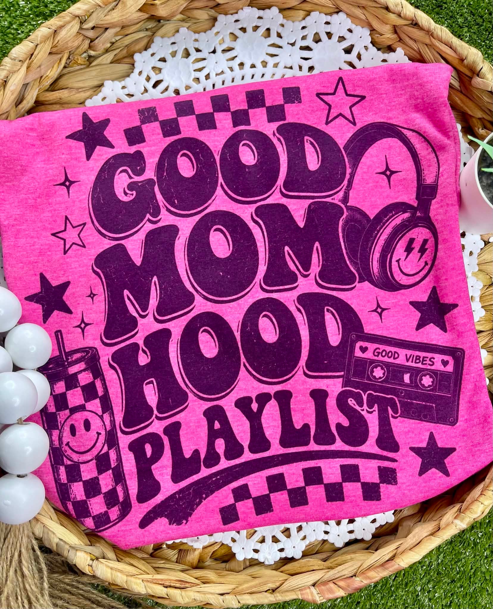 Good Mom Hood Playlist (Softstyle Tee)