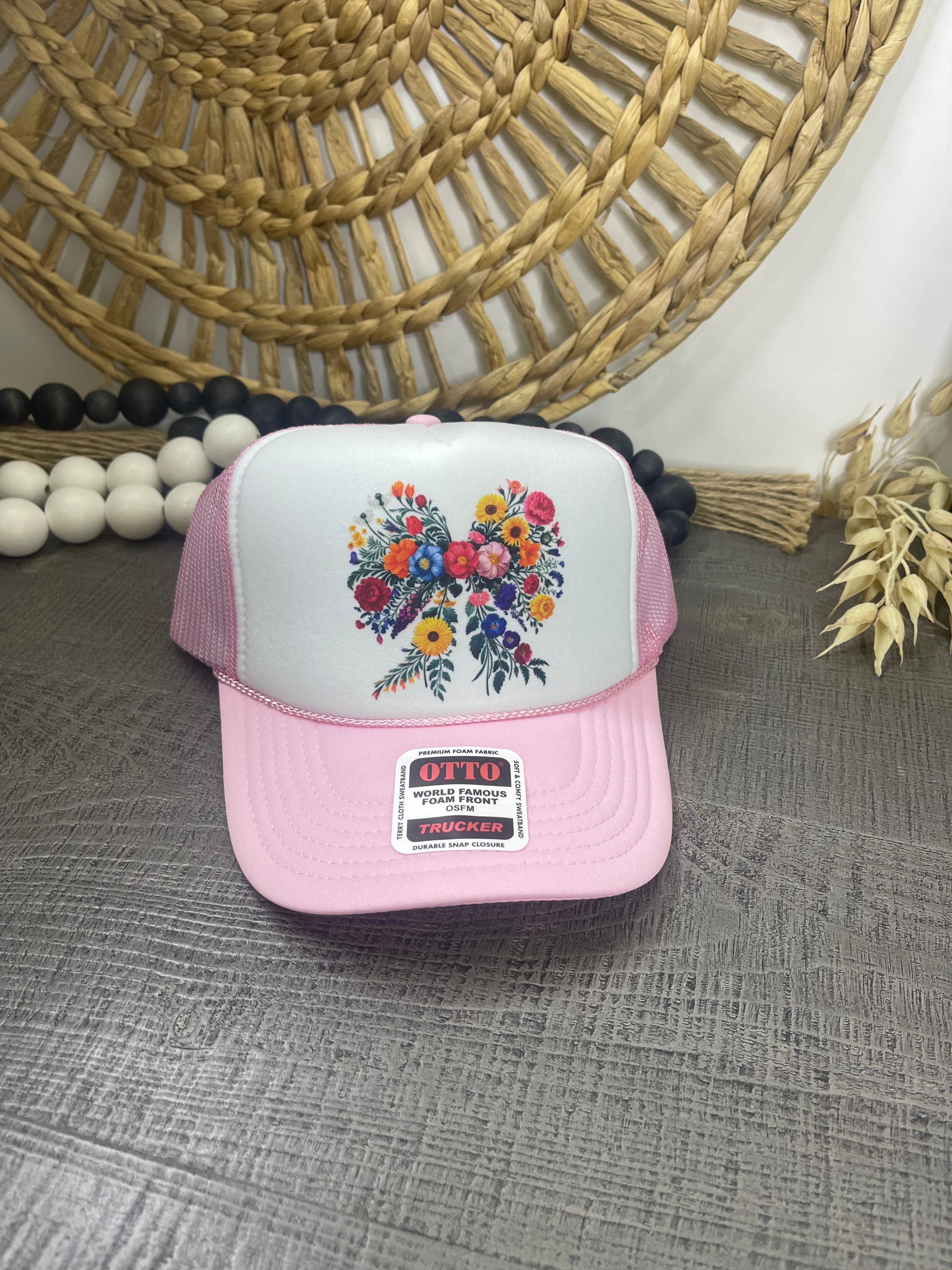 Flower Bow Trucker Hat