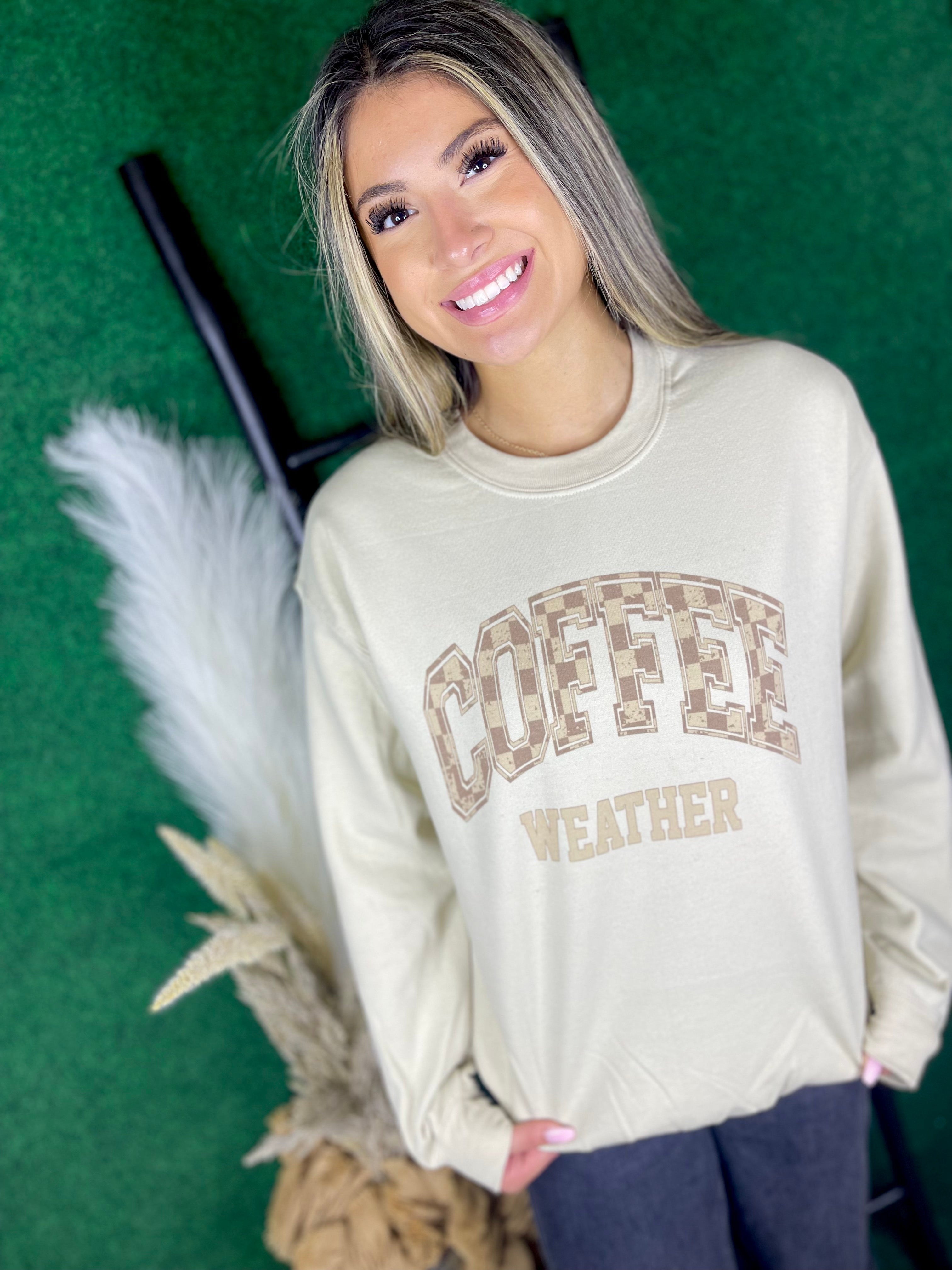Coffee Weather (Sublimation Sweatshirt) — another view