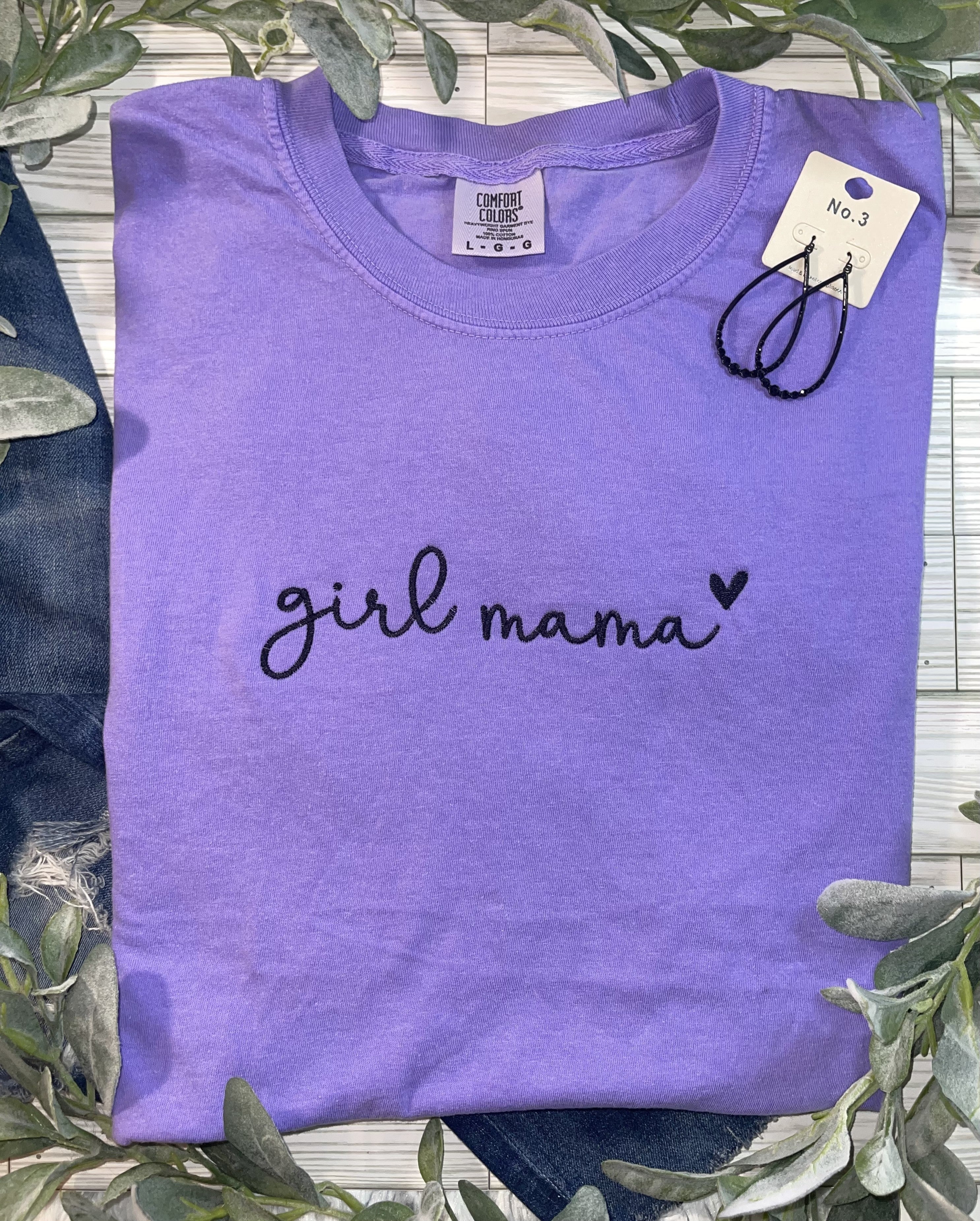 Girl Mama (Embroidered T-Shirt)