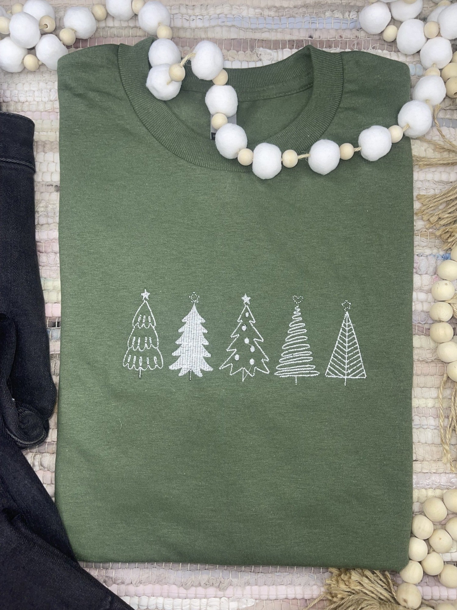 Christmas Trees (Embroidered Tee)