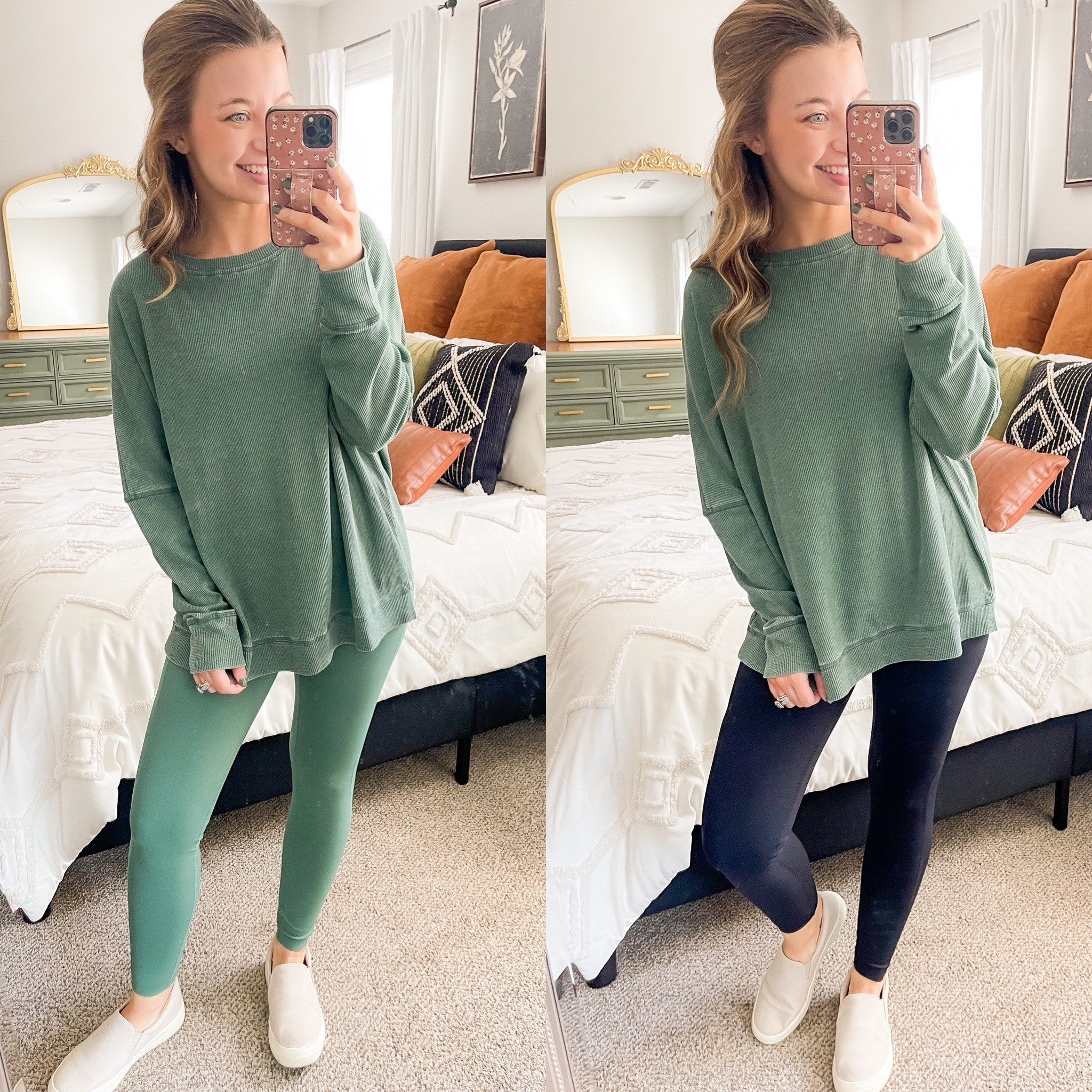 Mono B Waffle Pullover | Harper James Boutique