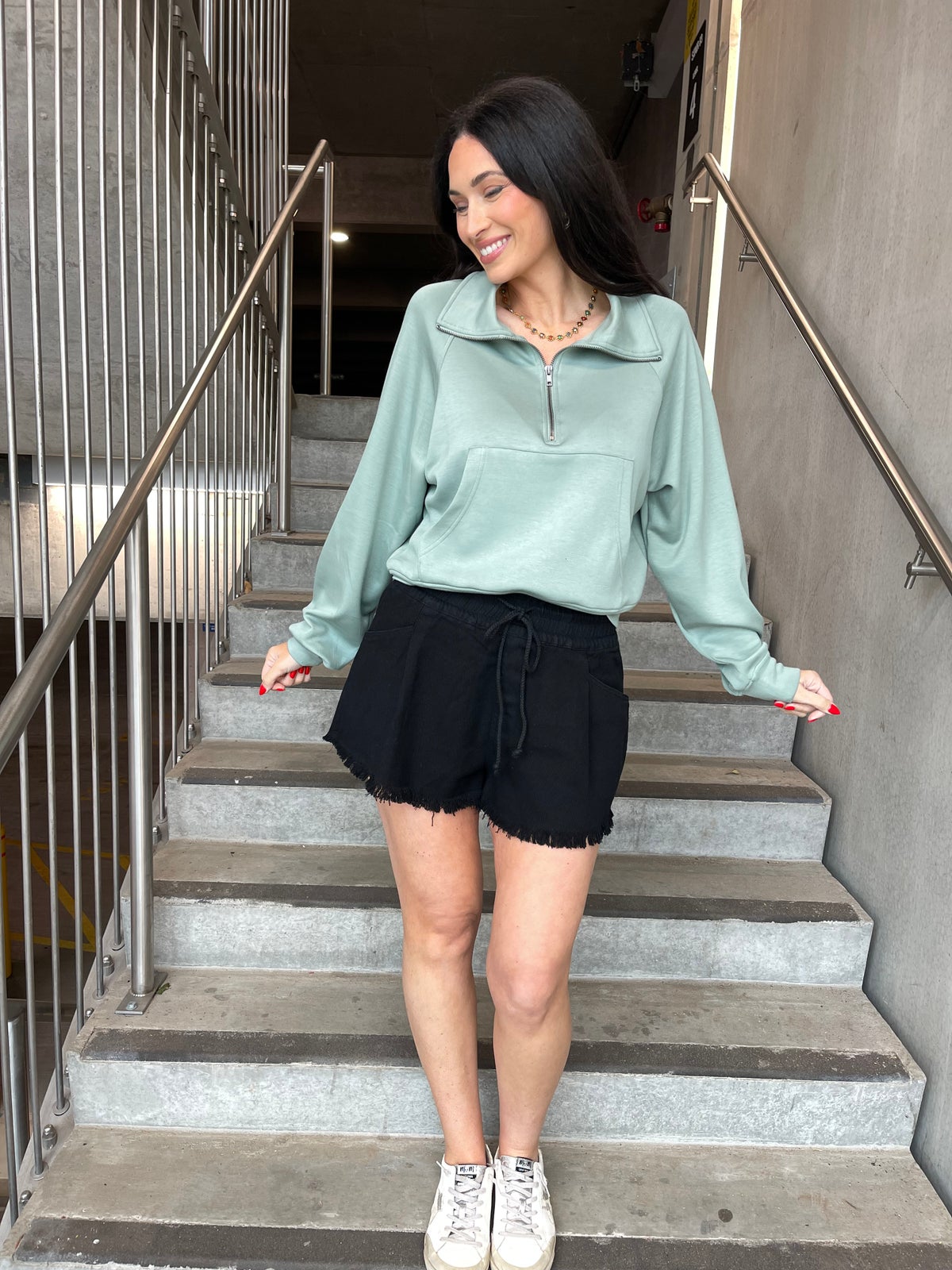 Drawstring Darling Shorts - Black *Final Sale*