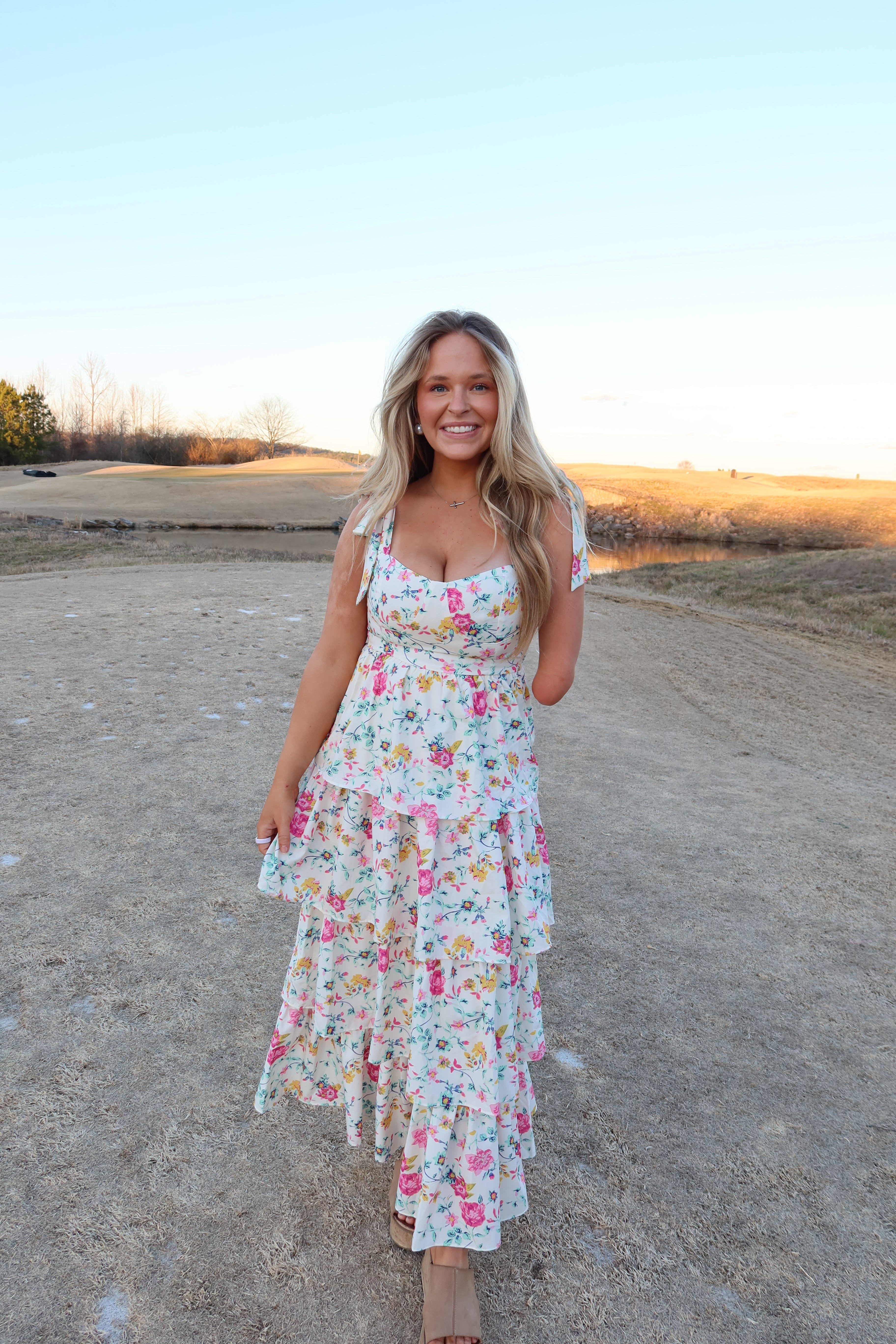 sachin and babi light blue dress Mew Mews Latasha Strapless Flower Embroidered Maxi Dress main image 1