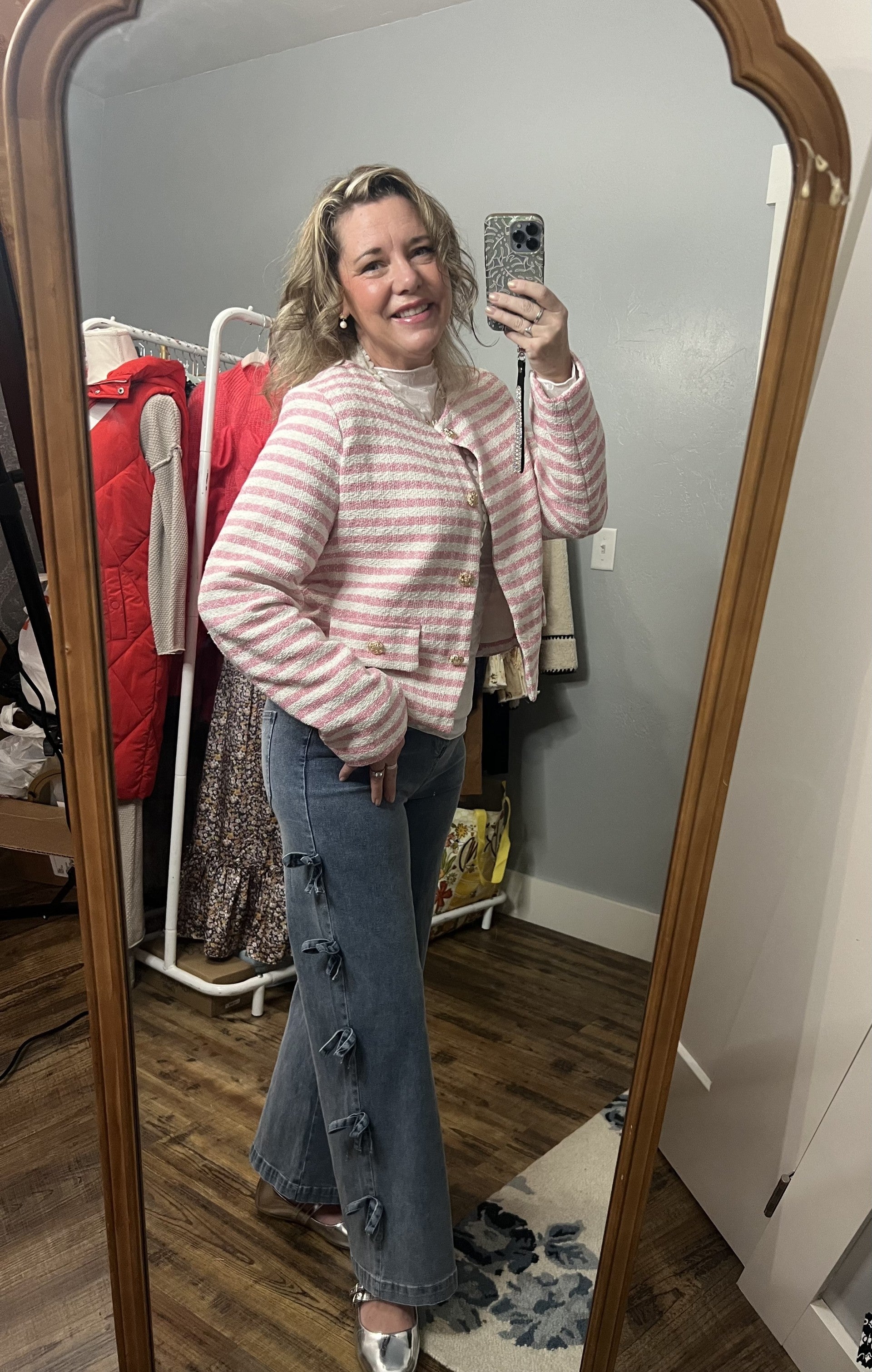 Candy Stripe Jacket | A Perfect Place for the Girl on the Go