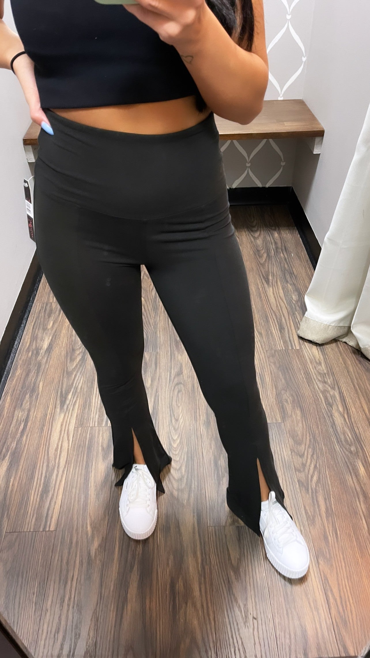 Split Hem Yoga Pants