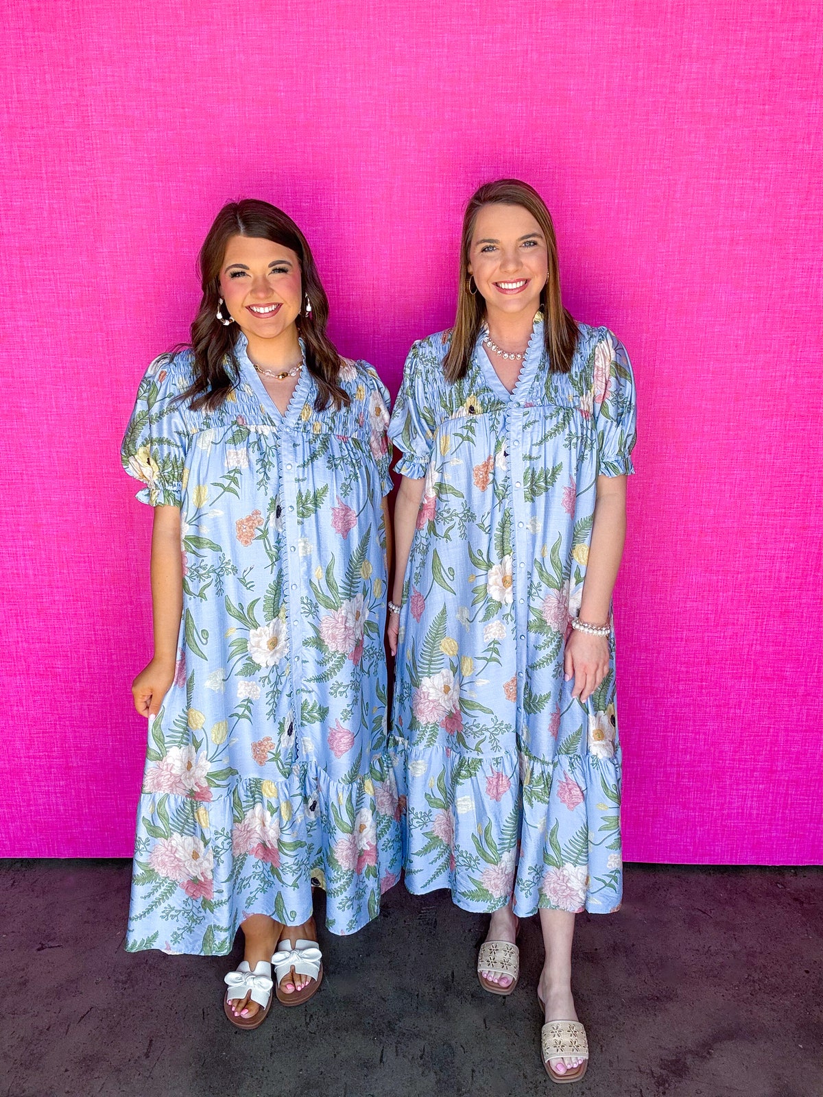 blue oversized dress Blue bonnet seersucker checks oversized dress GRETA OffOn