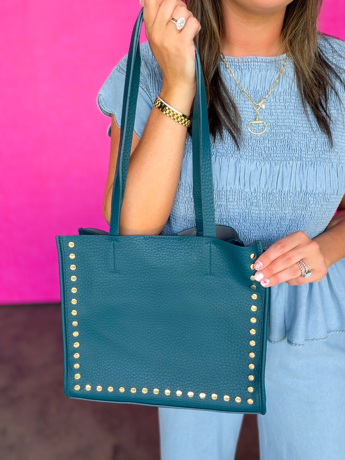 The Julie 2 in 1 Purse Turquoise | Jennaration Boutique