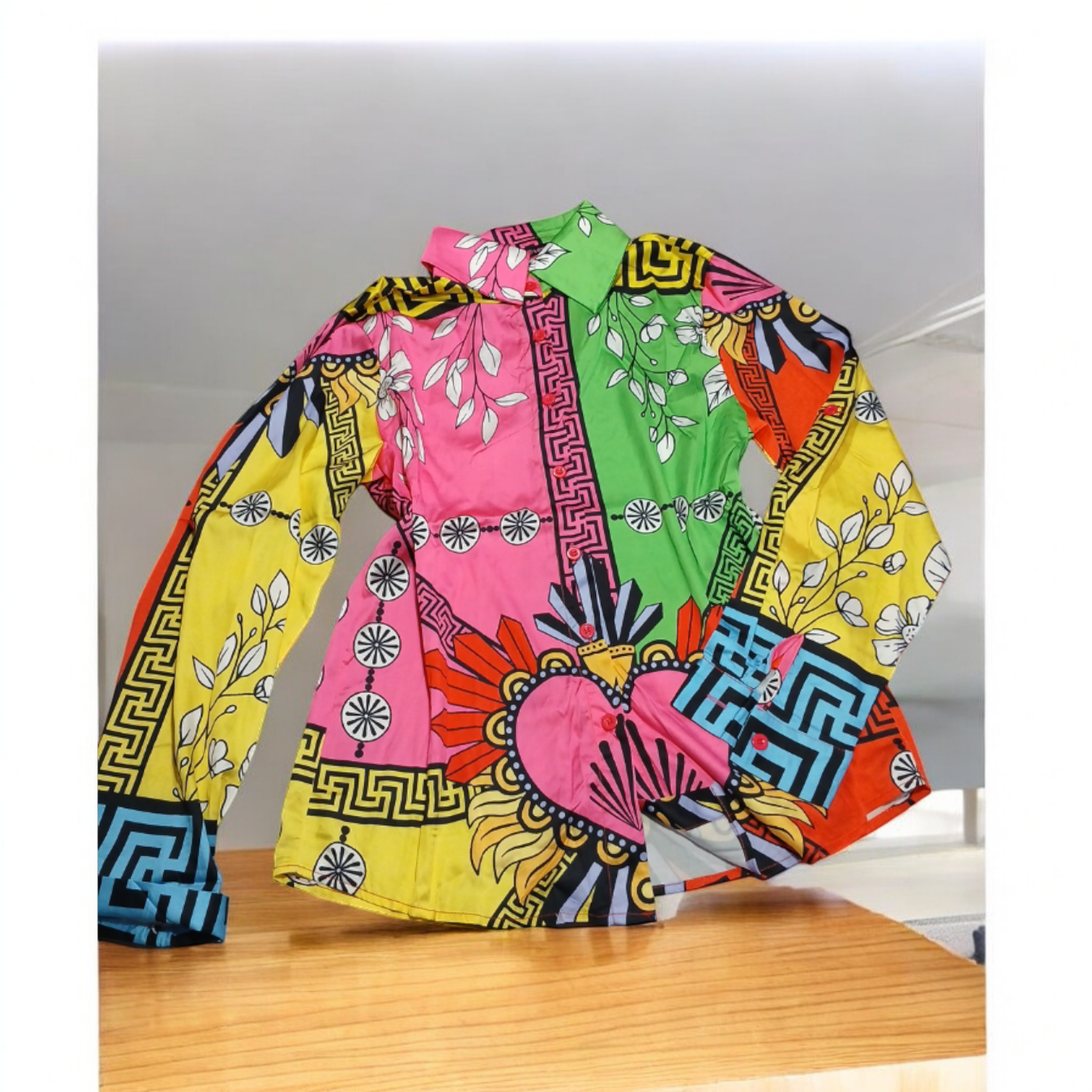 Adrienne Vittadini Two piece kimono & hat set | Joyce display picture 3