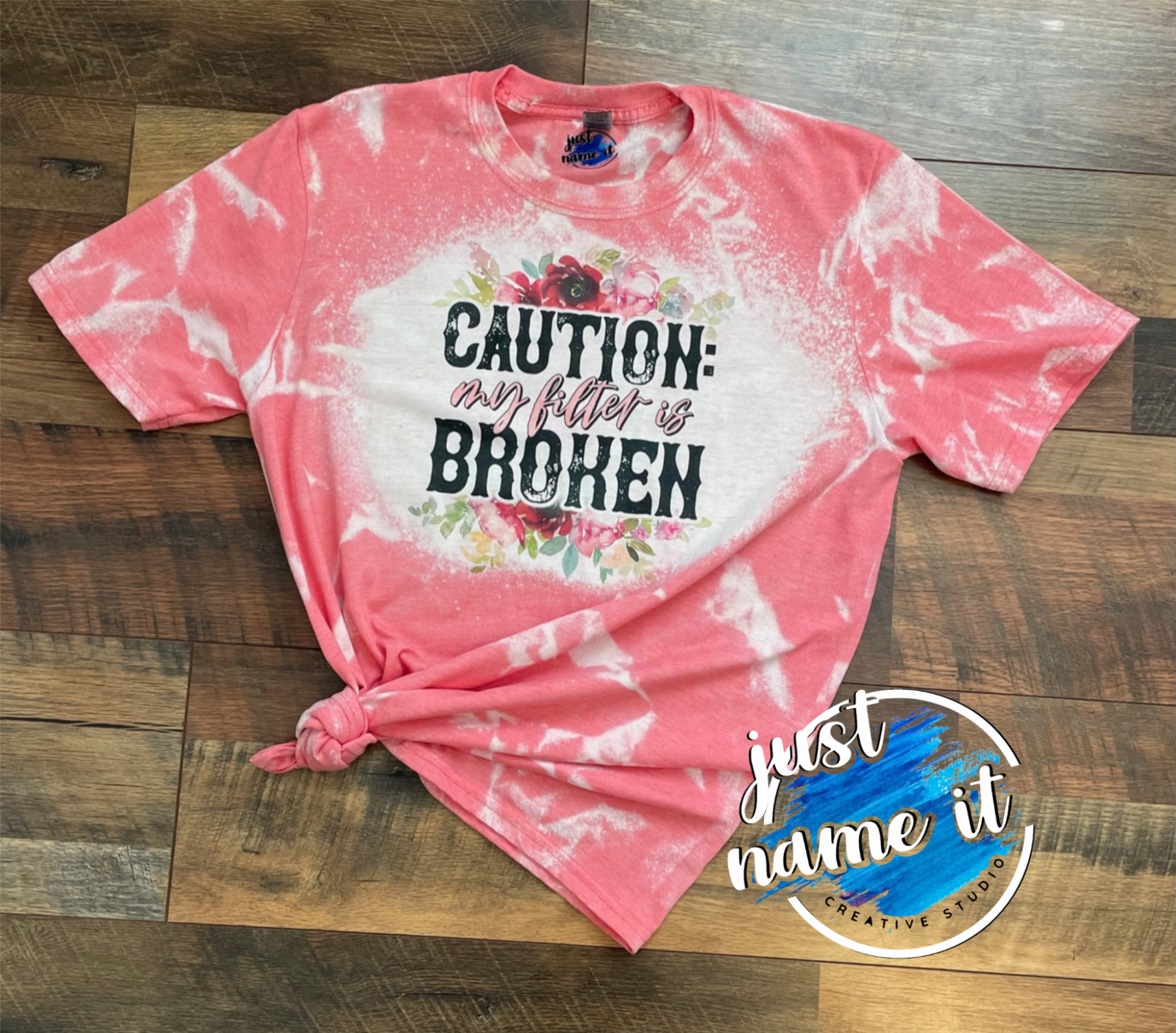 bleached coral t shirt