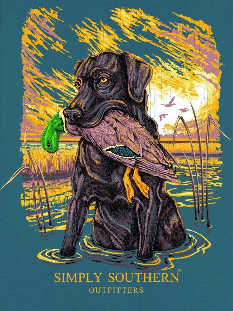 Simply Southern Men's Duck Dog SS Tee Kaley Jase Boutique
