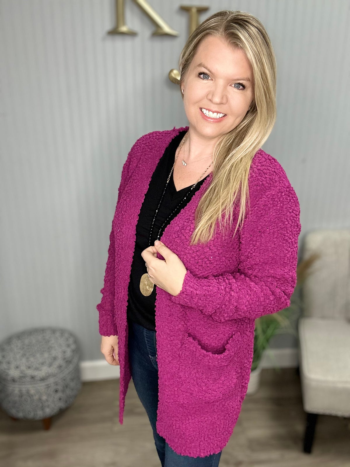 RESTOCKING* Z Popcorn Cardigan | Kaley Jase Boutique