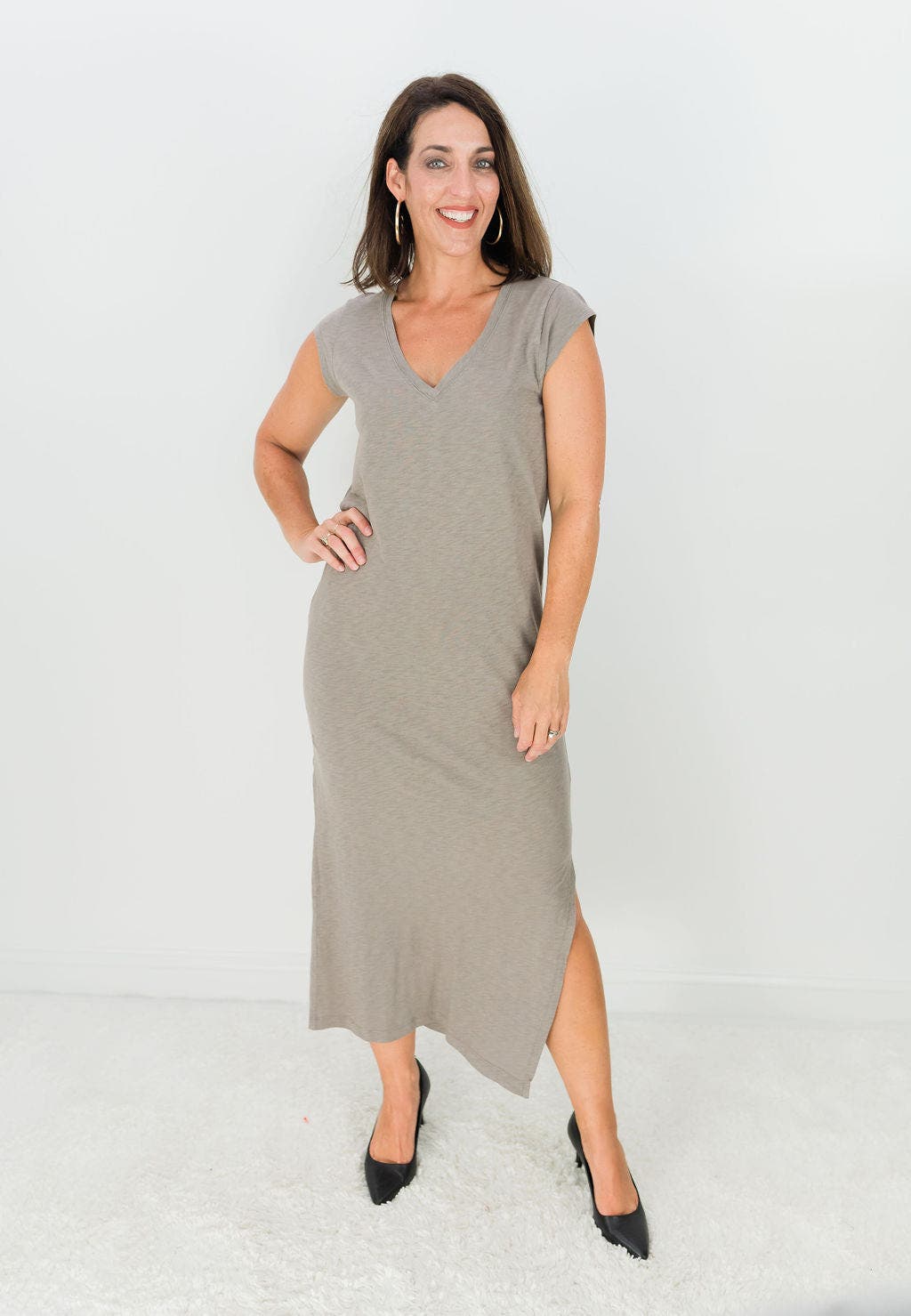 laurel grey dress LAUREL GREY, L, Boho Tiered Peasant Dress Sage Green Sleeveless Tiered  Lace, EUC