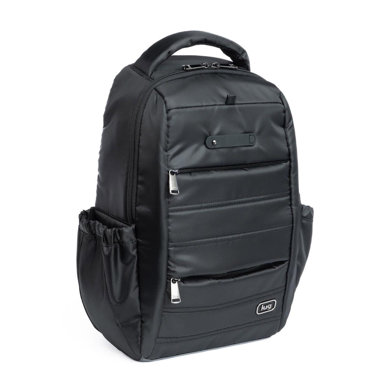lug Hopper - Black Quilted Backpack with Multicolor Stitching Hopper SE Backpack | Lug main image 3