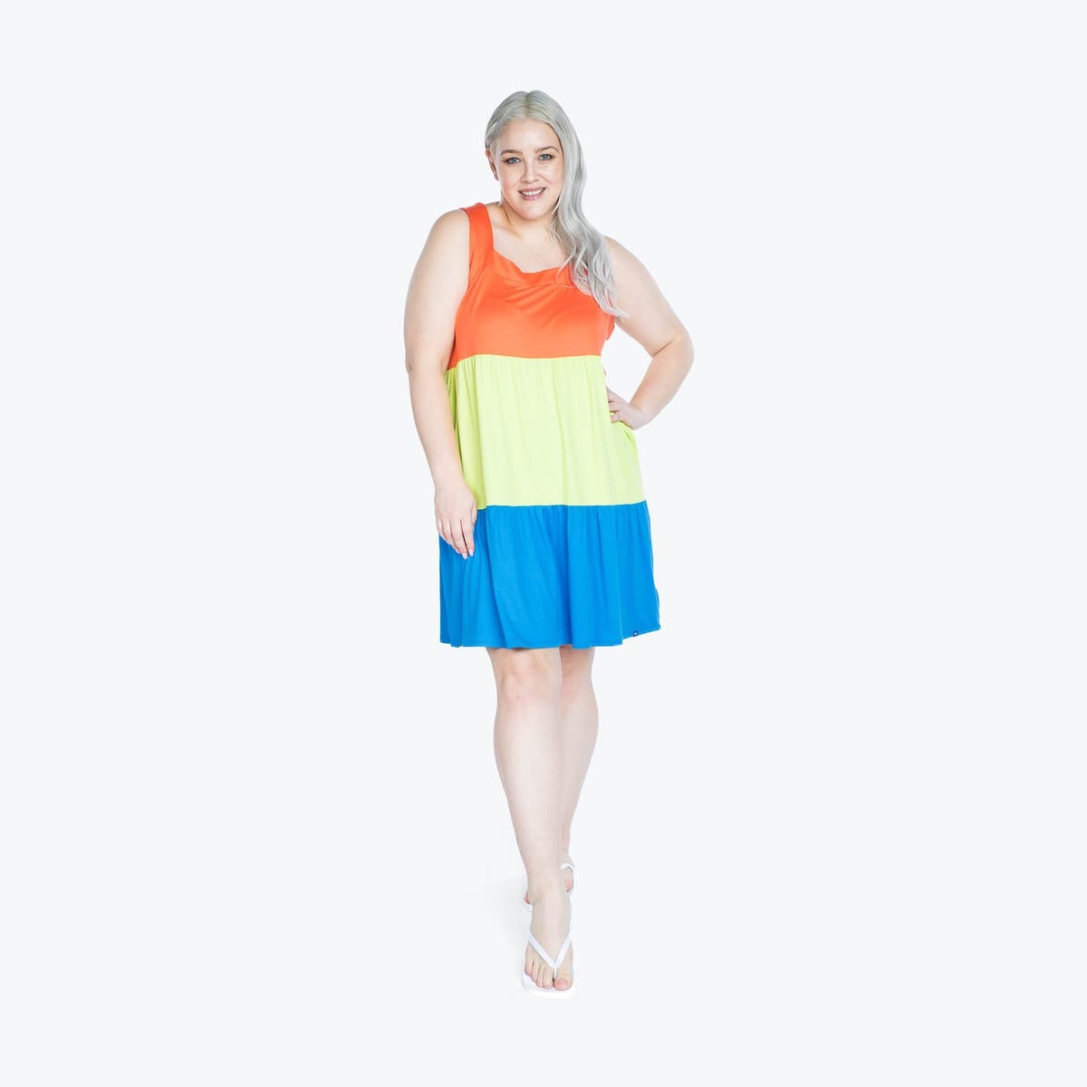 Flare Colorblock Dress* | Lug