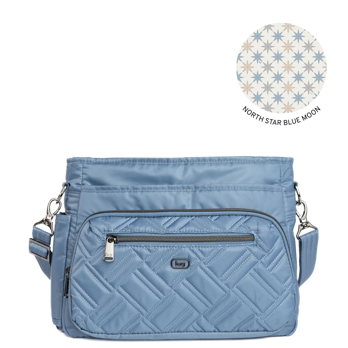 Lug Quilted Teal Blue Cross Body Bag Lug Harmony Matte Luxe Shoulder Bag Teal Aqua | Mercari main image 3