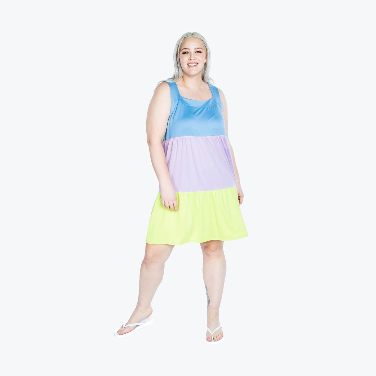 Flare Colorblock Dress* | Lug