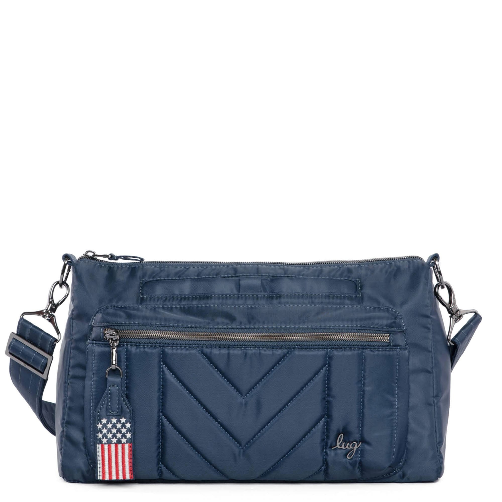 ★ Leey★ MINI CROSSBODY BAG WITH XRIVET NAVY P0000EFC Dory Mini Crossbody Bag *Final Sale* | Lug