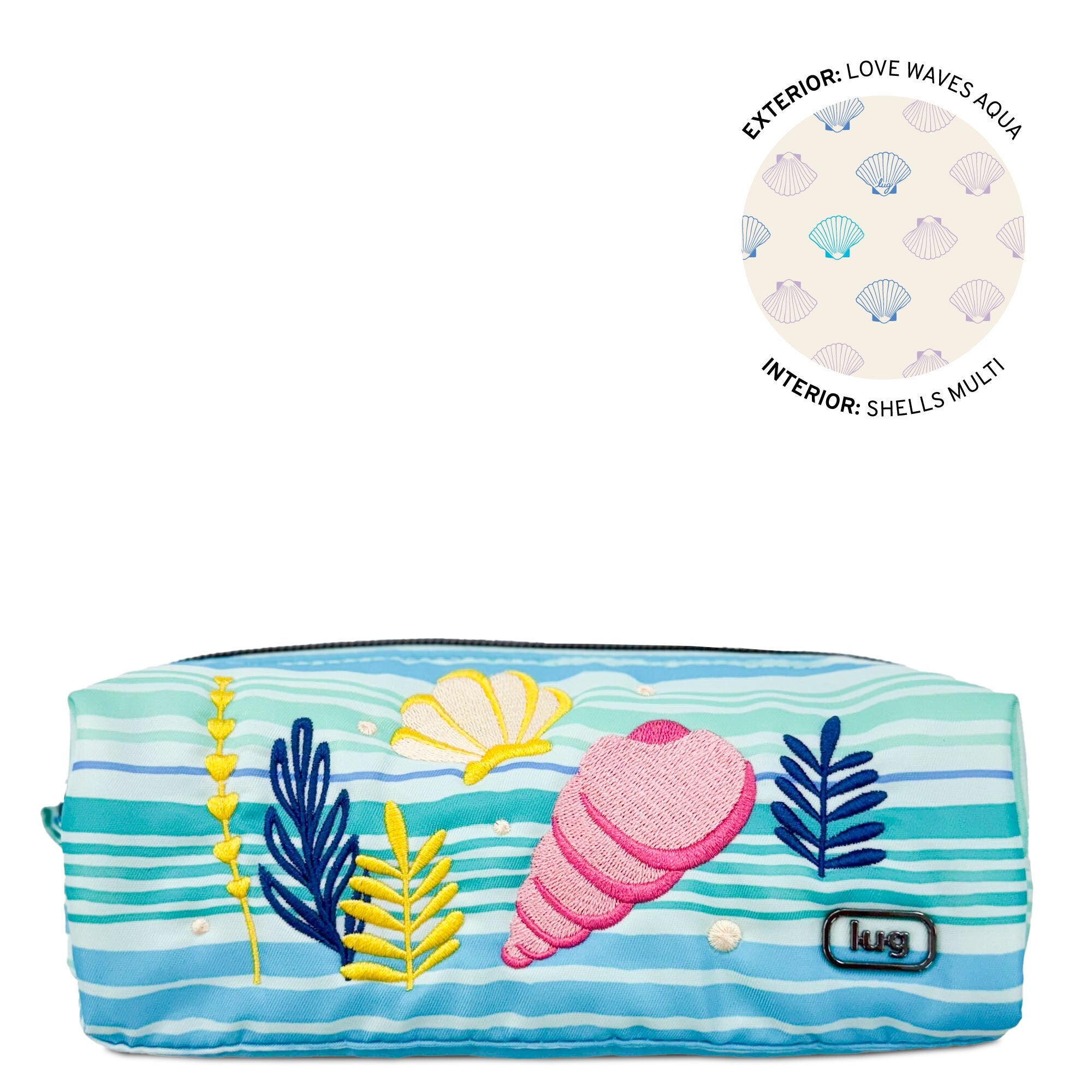 Embroidered Jib Zip Pouch | Lug