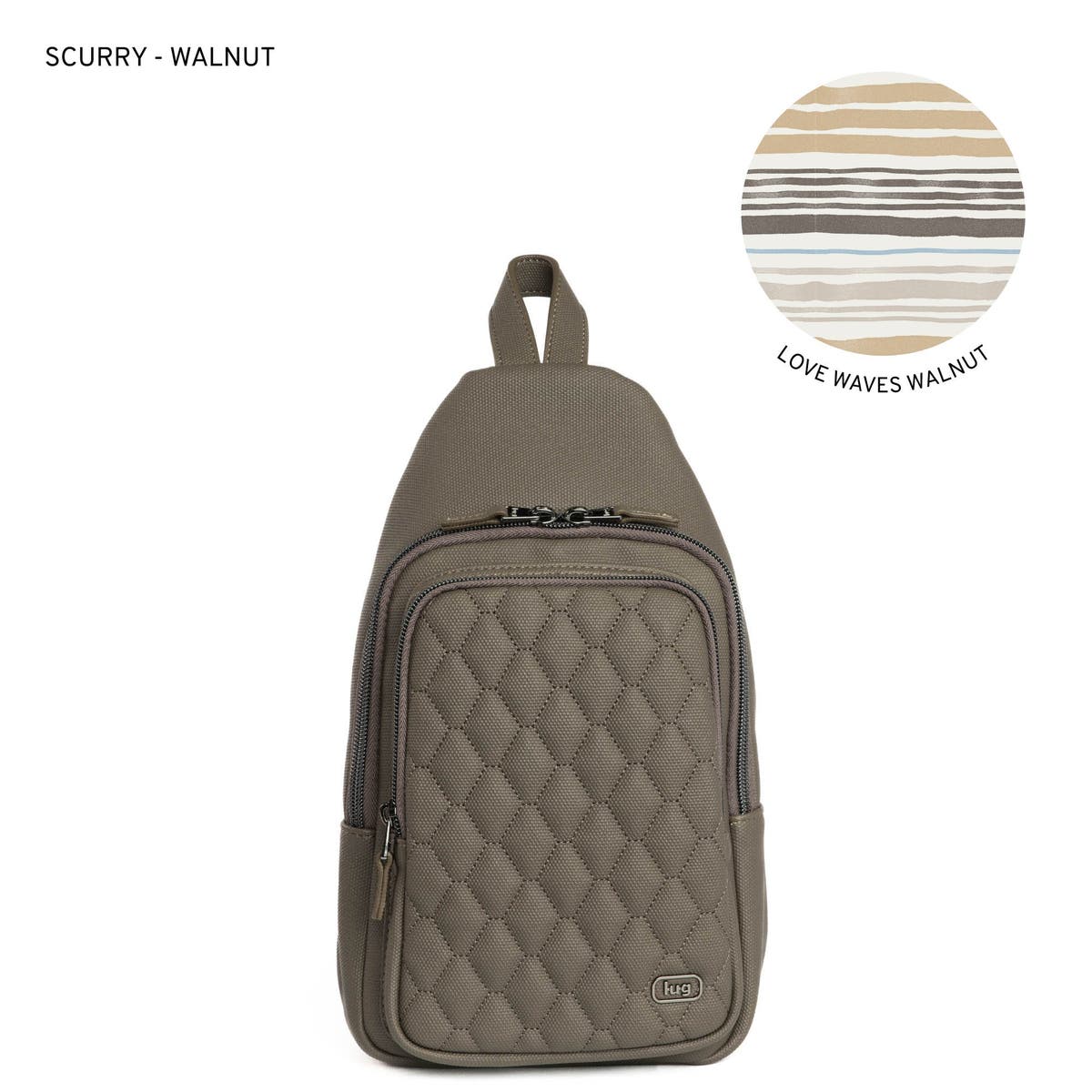Rare Lug Scurry in Wickedly green Matte Luxe Sling bag NWT Lug Matte Luxe Sling Bag - Scurry - QVC.com main image 3