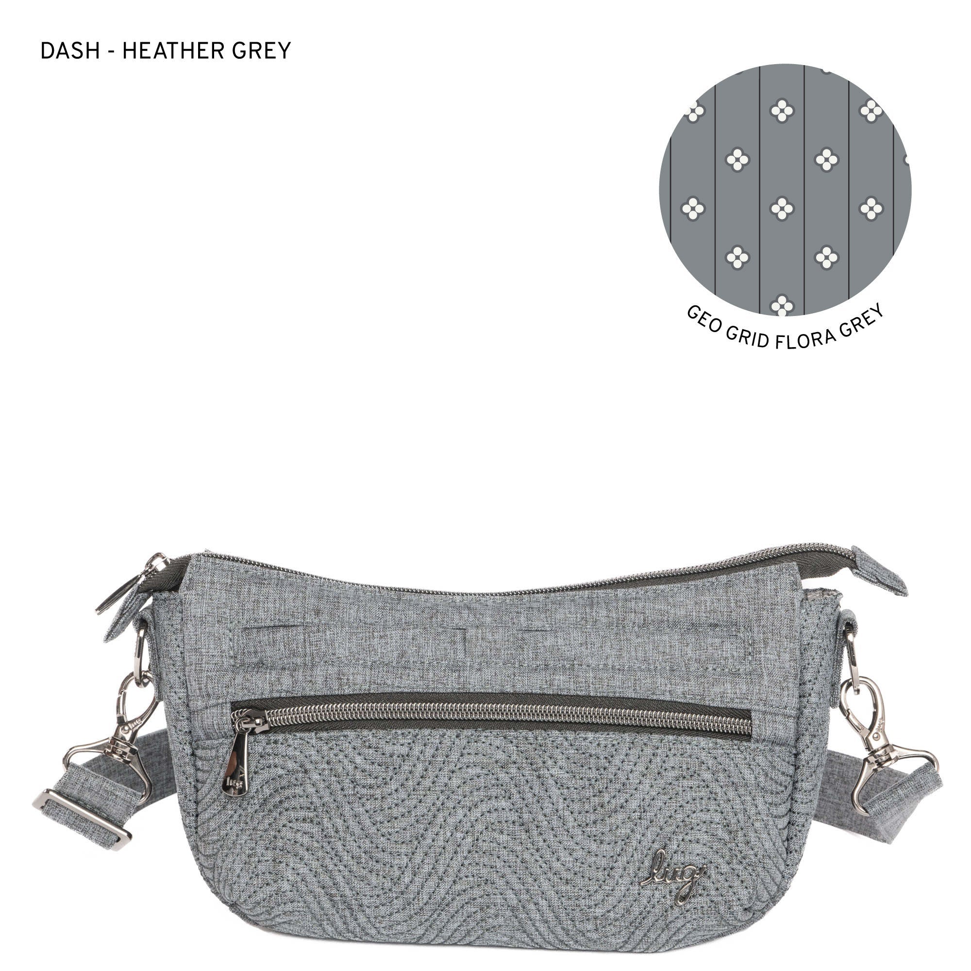 【MISCHIEF】LIGHTWEIGHT FLAT CROSS BAG GREY Skipper Gunmetal Grey Crossbody Bag – Cindy's Home & Garden