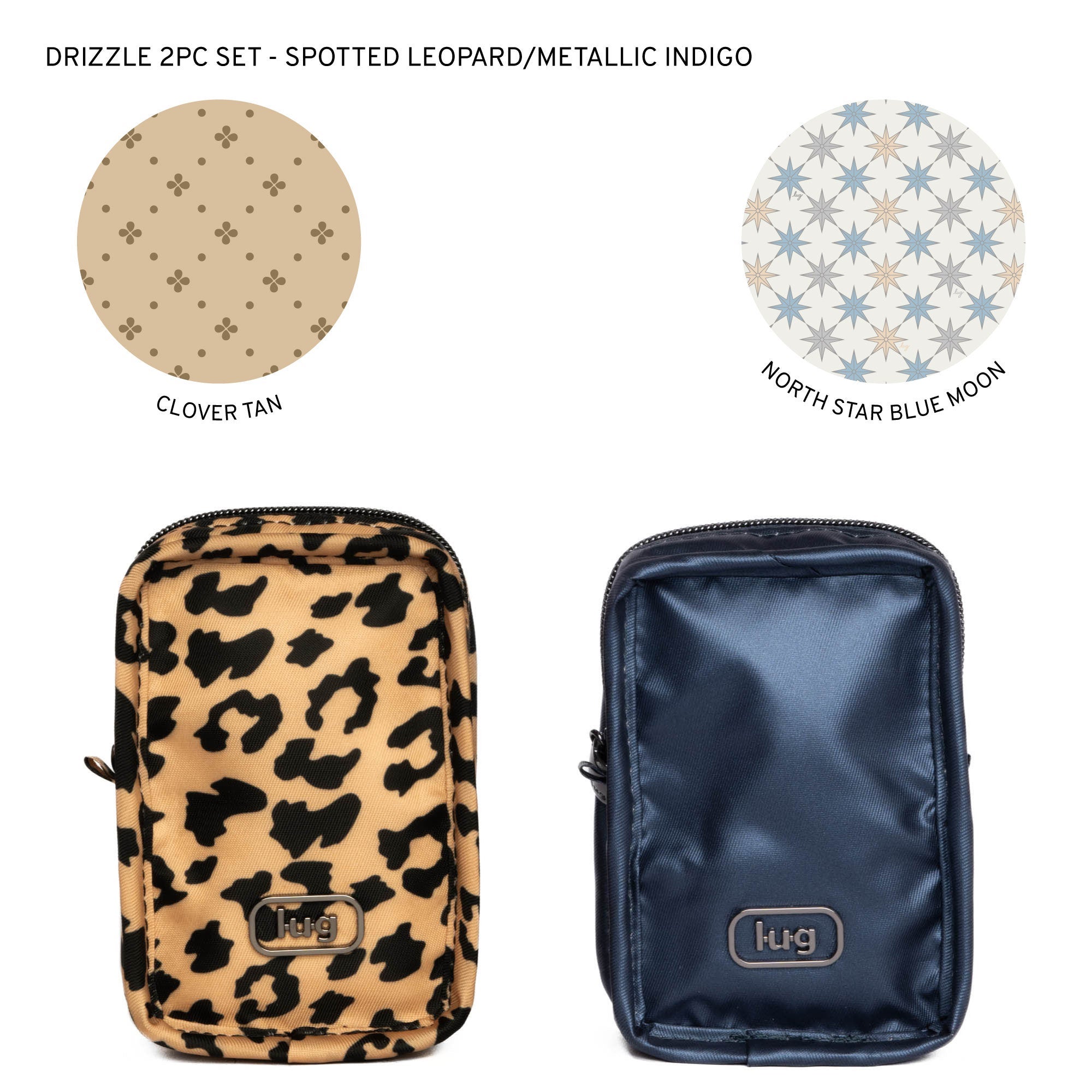 Drizzle Mini Zip Storage Pouch - 2pc Set | Lug Drizzle Mini Zip Storage Pouch - 2pc Set | Lug