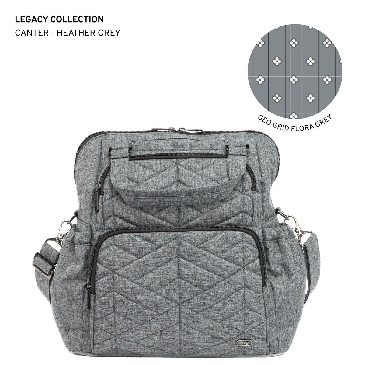 Lug Legacy Collection Canter Convertible Tote Bag Lemon Lime Henrietta Tote | Stoney Clover Lane main image 3