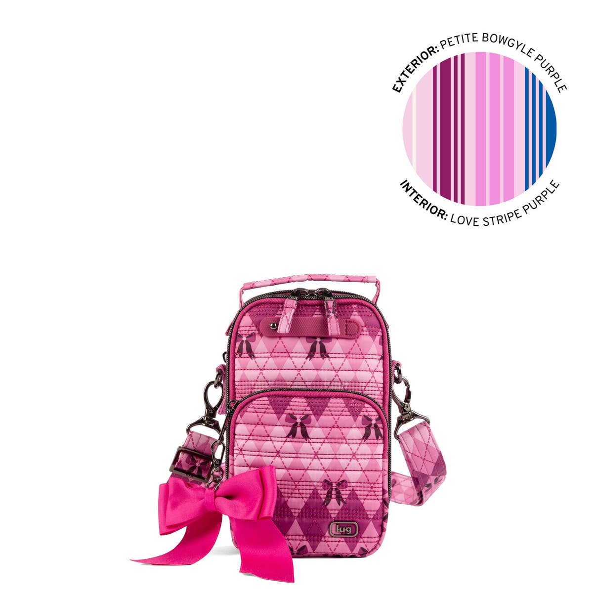 Skeeter Mini Bridge Love Convertible Crossbody with Bow | Lug display picture 1