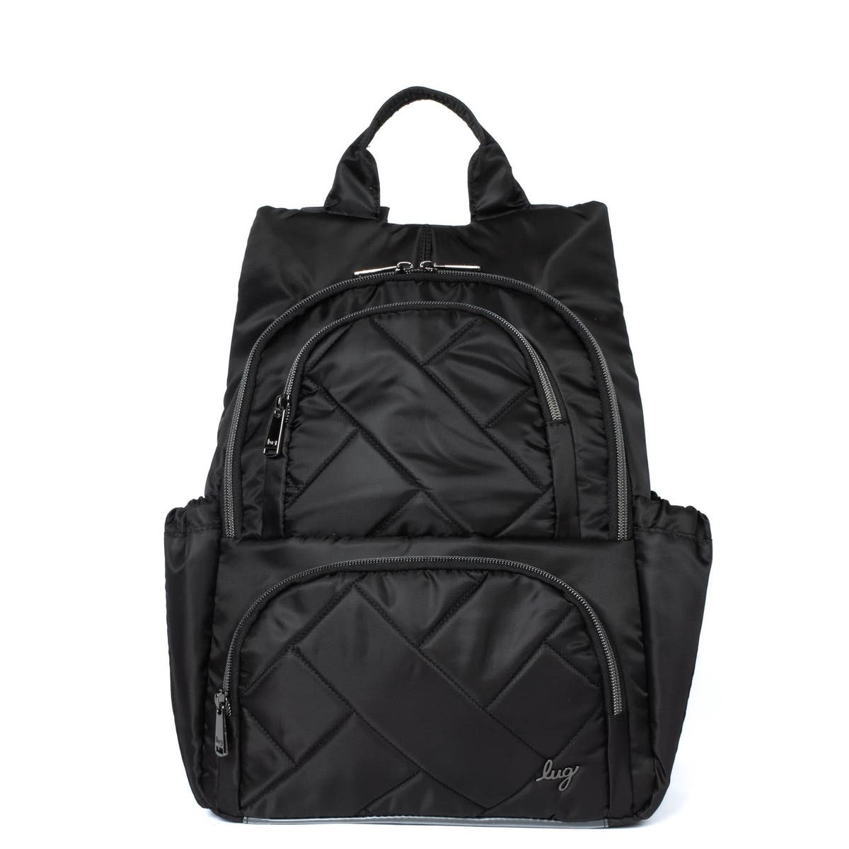 infinity collection by lug hatchback mini backpack black Quilted this backpack allows for easy transport of the Entralite Infusion Pump during daily activities Buy Lug Hatchback Backpack 2