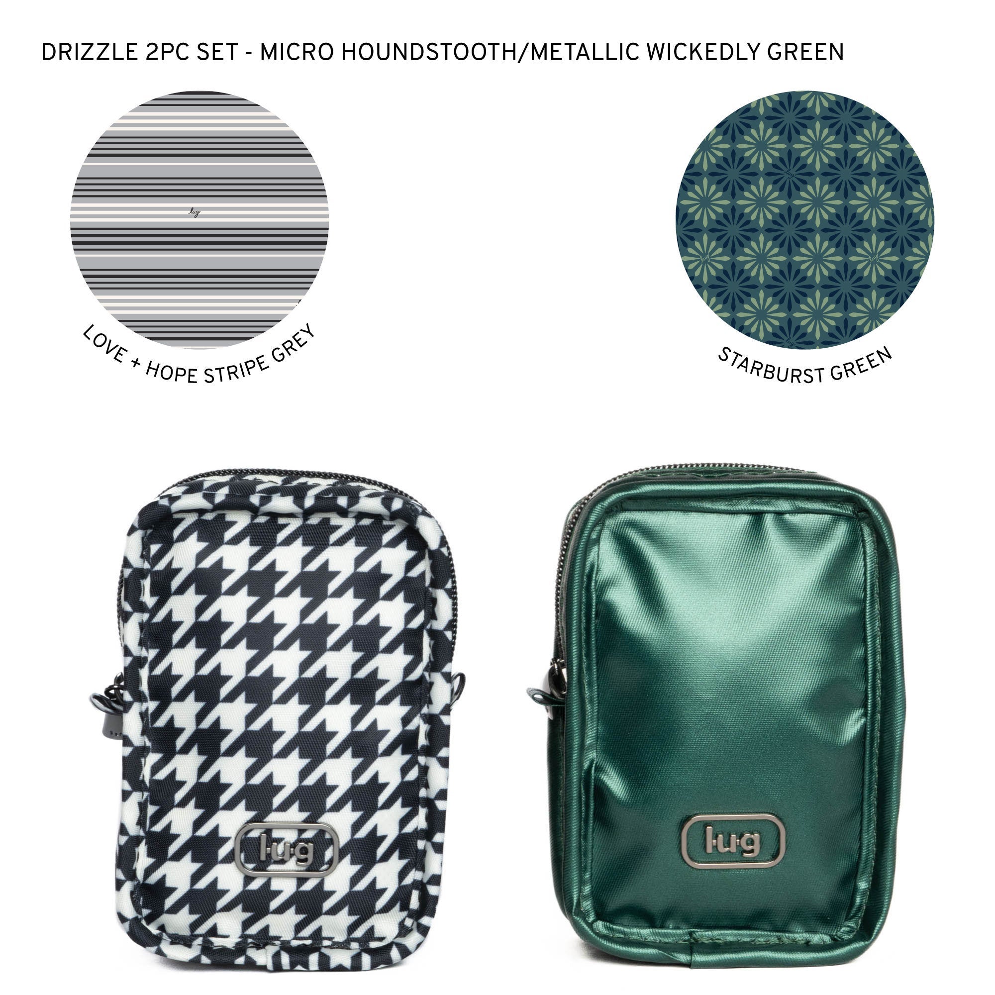 Drizzle Mini Zip Storage Pouch - 2pc Set | Lug