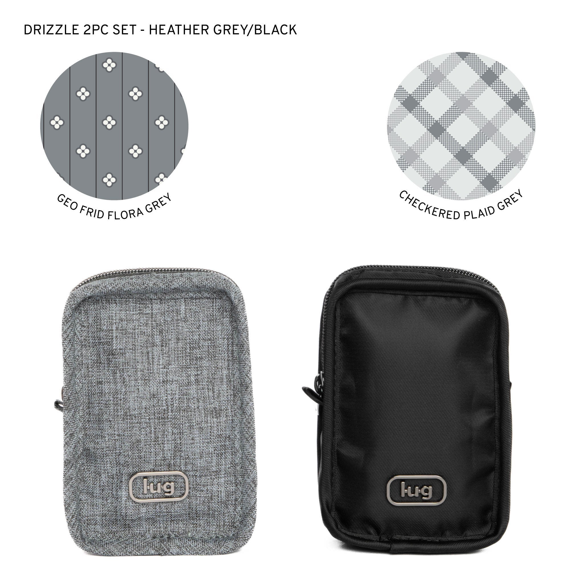 Drizzle Mini Zip Storage Pouch - 2pc Set | Lug