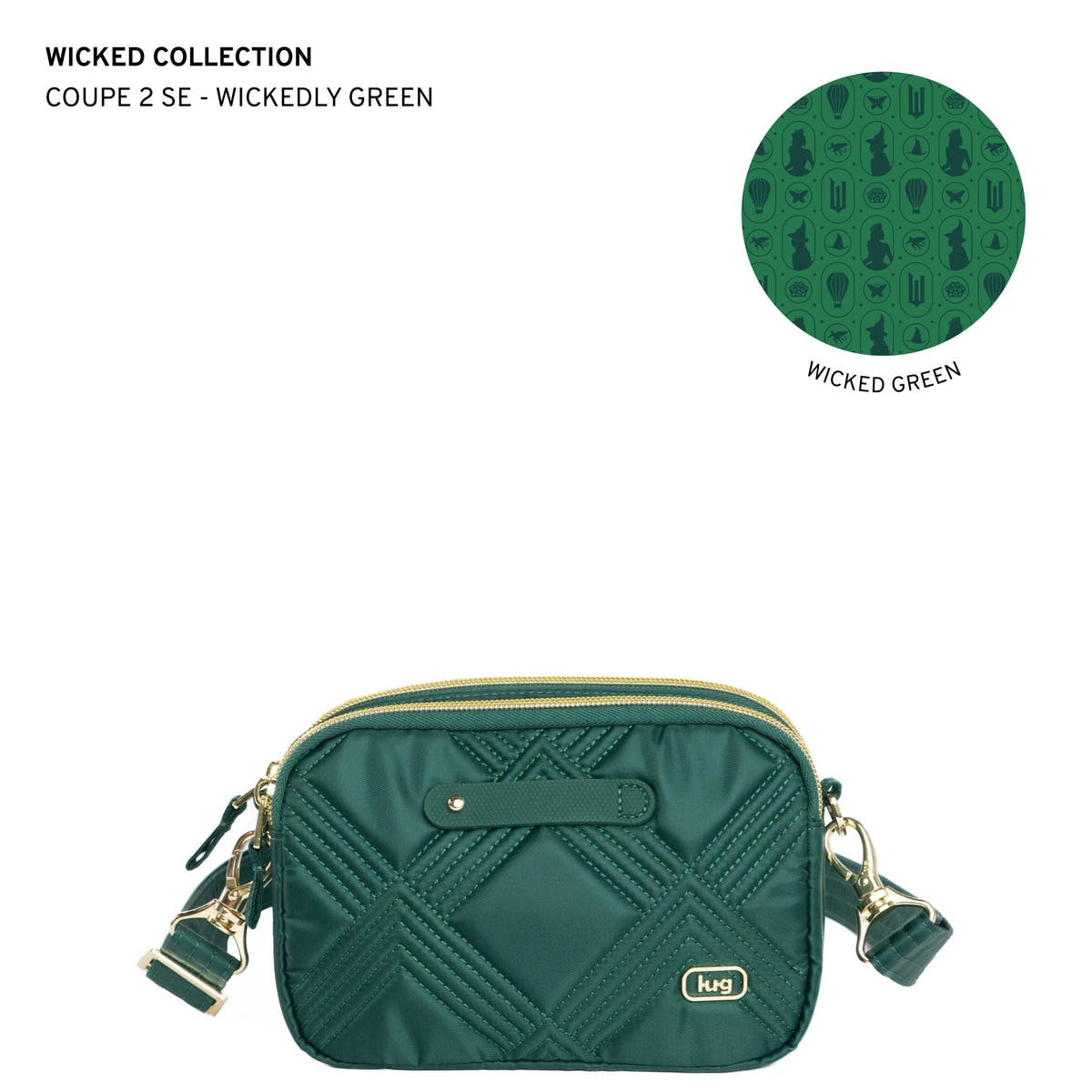 Lug Scurry Wickedly Green Matte Luxe  VL Sling Bag - EUC Lug Wicked Coupe SE Wickedly Green New | Mercari main image 3
