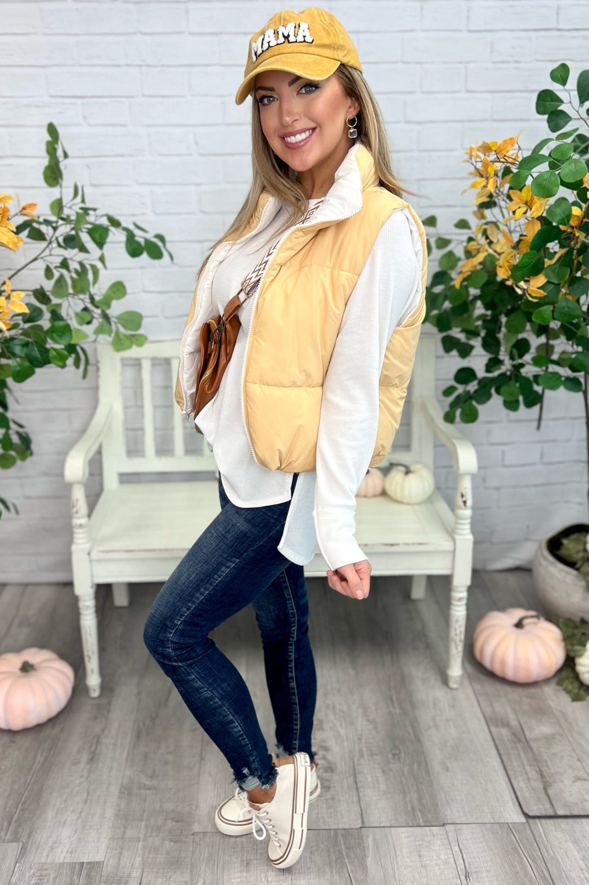 Alicia Zip Up Puffer Vest *Final Sale* Much Ado Boutique