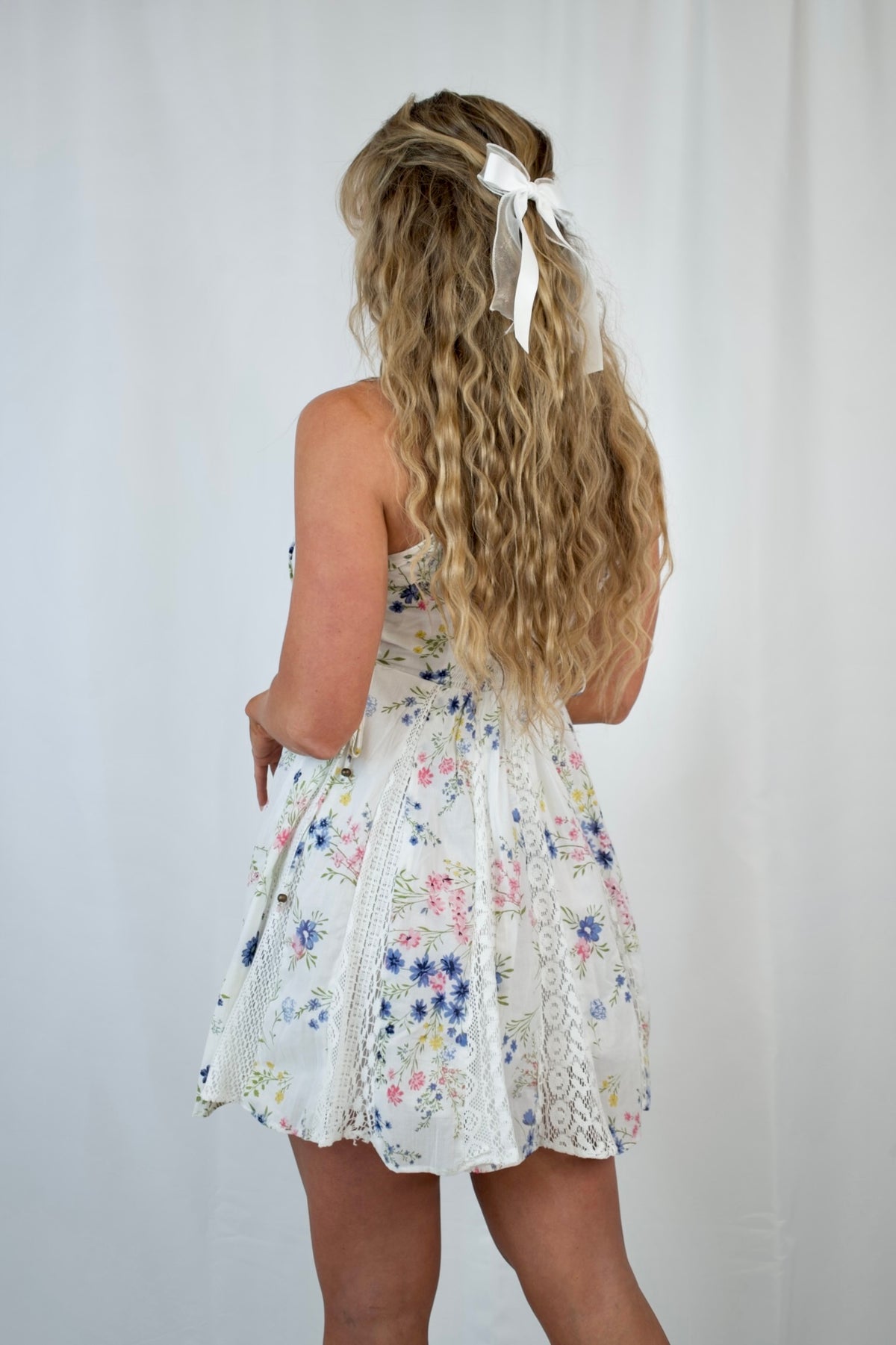 sachin and babi light blue dress Abigail Yellow Floral Embroidered Mini Dress
