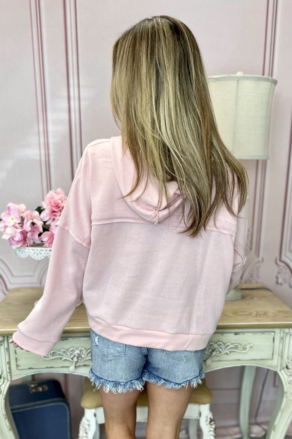 Reverse stitch hoodie clearance