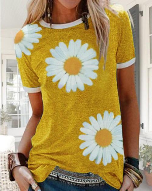 yellow daisy top