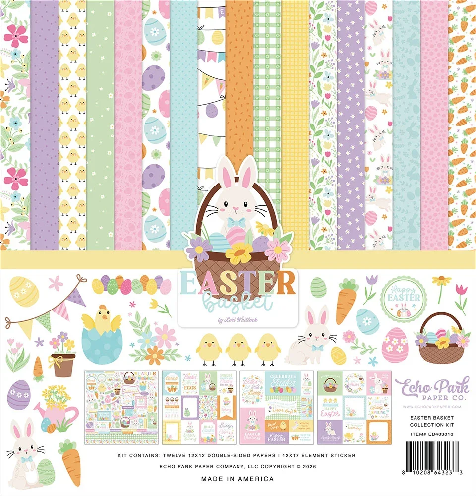 Echo Park Collection Kit First Day Of School – 12 Fogli 12x12 E Adesivi – DS276016
