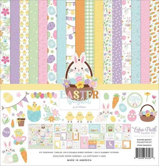 Echo Park Collection Kit First Day Of School – 12 Fogli 12x12 E Adesivi – DS276016