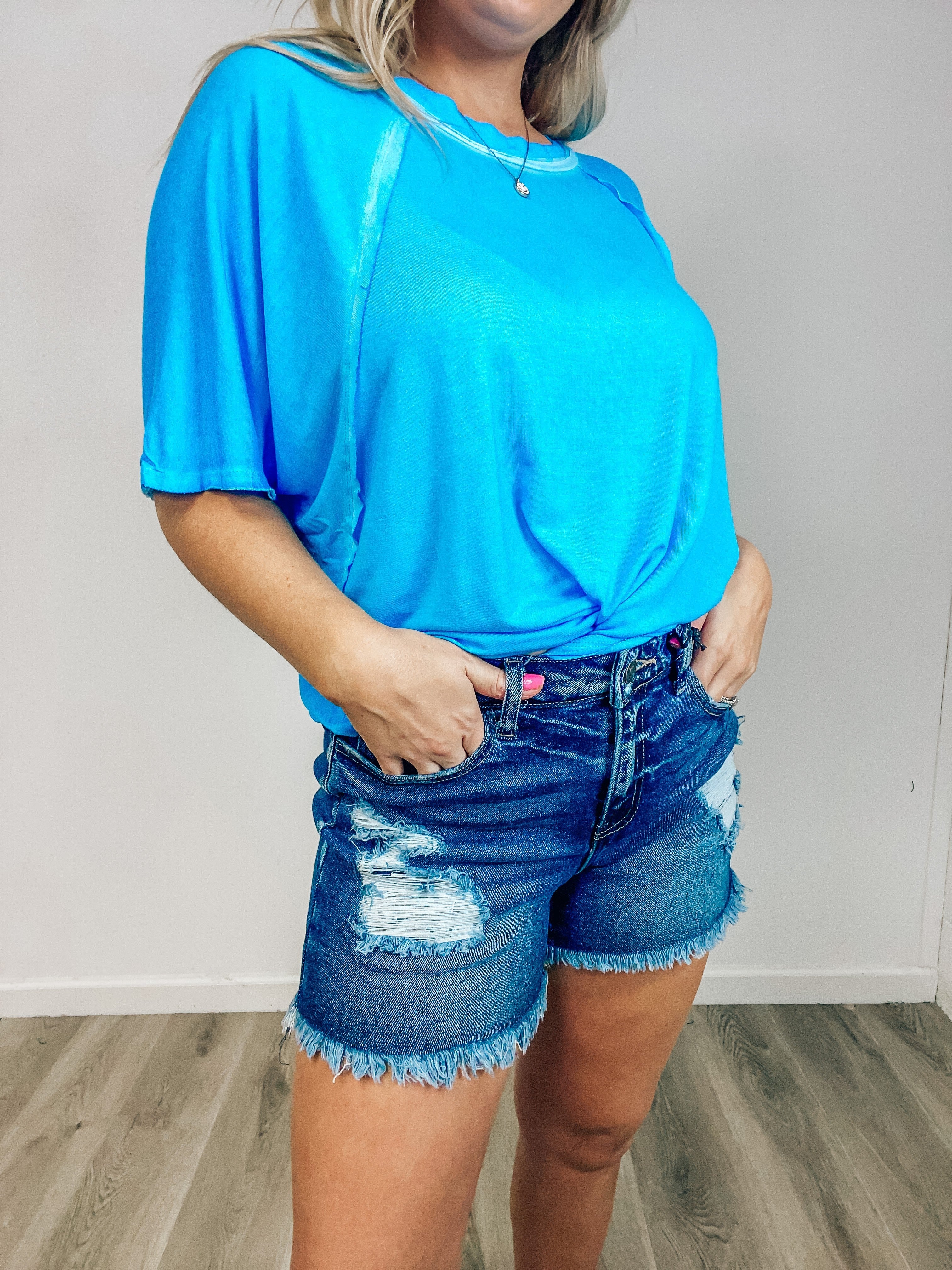 The Chloe Denim Shorts - Dark Wash *Final Sale* | My Lucky