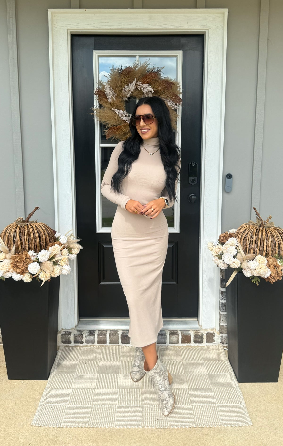 Ophelia Ribbed Turtle Neck Maxi Dress | Nikkilynn Boutique Ophelia Ribbed Turtle Neck Maxi Dress | Nikkilynn Boutique